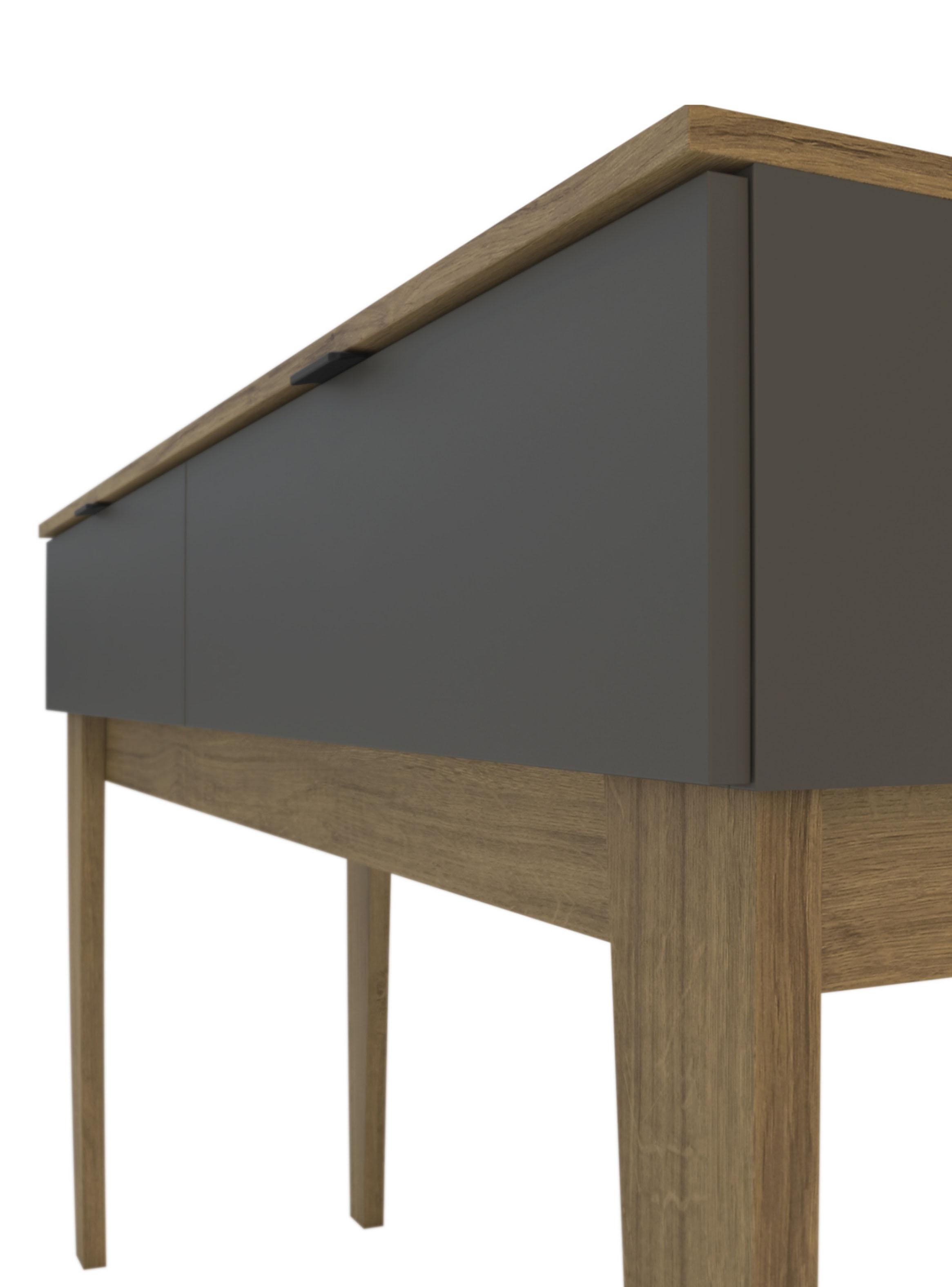 Arrimo Isis 136x38.5x80.5 cm Café y Grafito-5