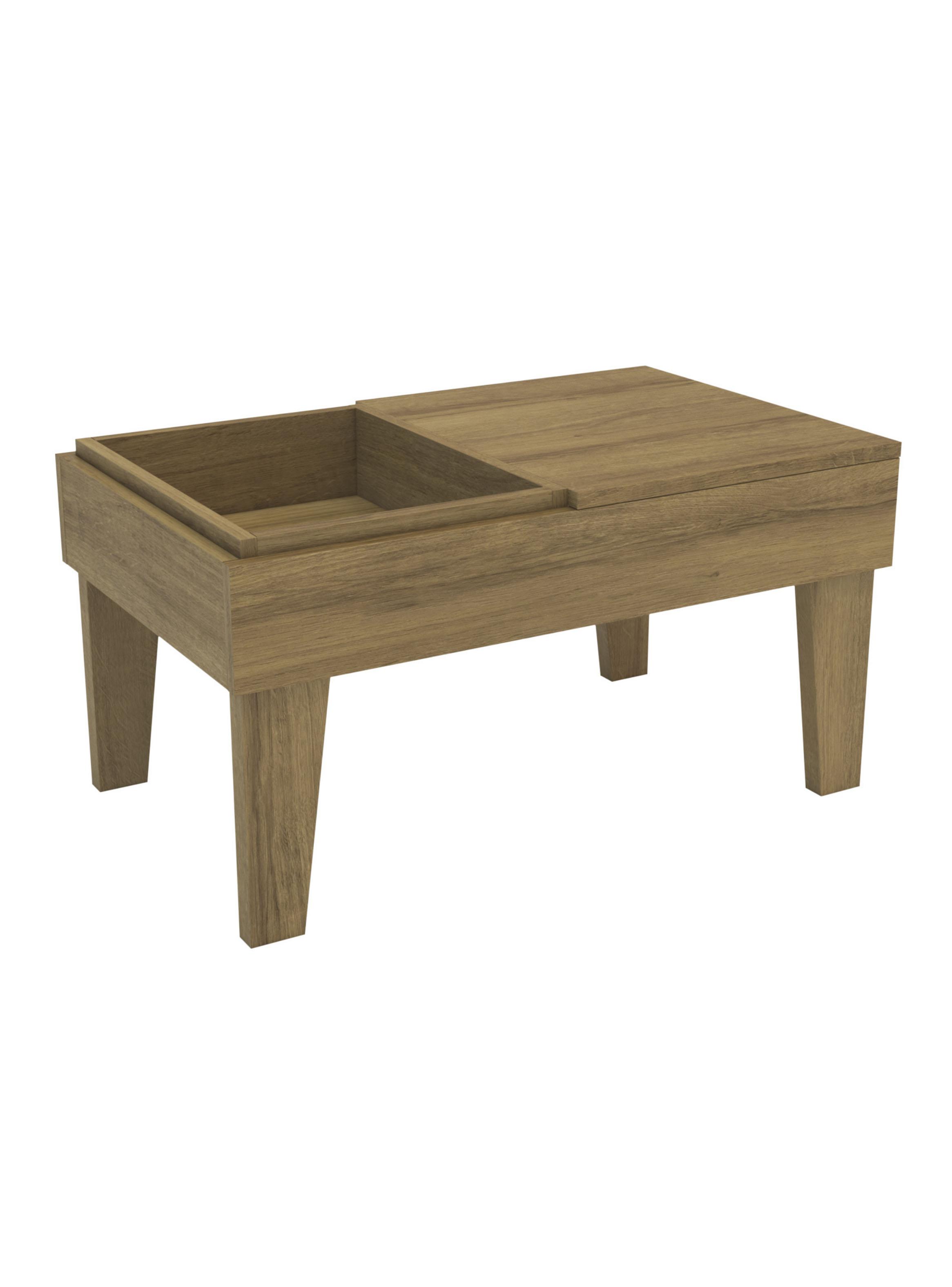 Mesa de Centro Veneza 67.7x41.4x35.1 cm Roble-3