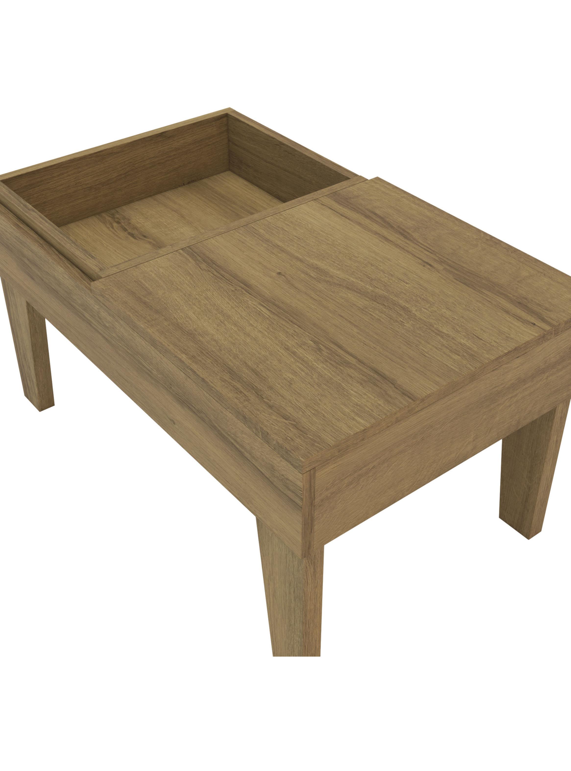 Mesa de Centro Veneza 67.7x41.4x35.1 cm Roble-5