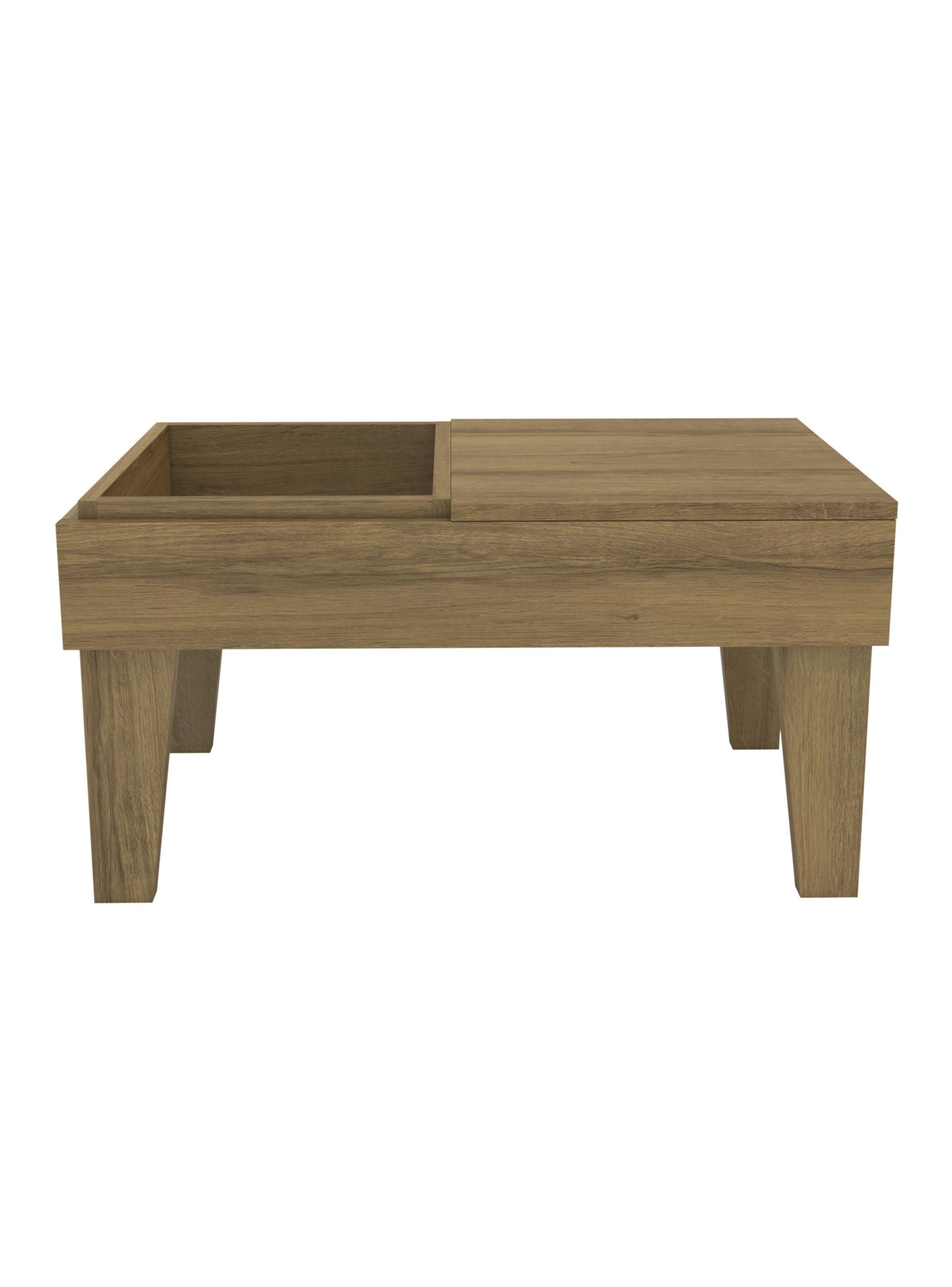 Mesa de Centro Veneza 67.7x41.4x35.1 cm Roble-2