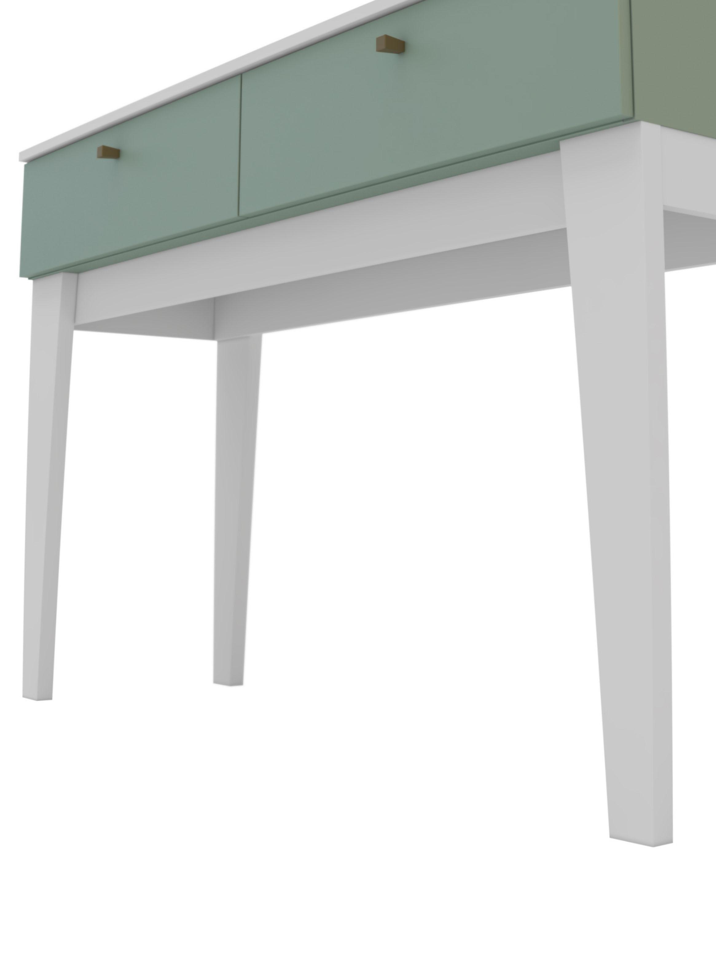 Arrimo Veneza 120x38.5x79 cm Blanco y Verde-5