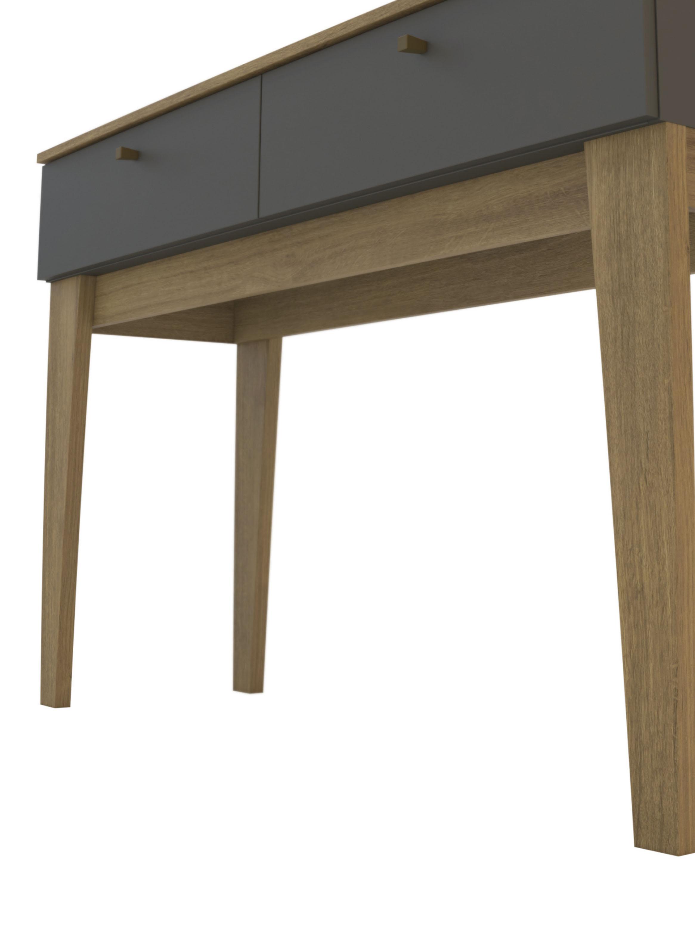 Arrimo Veneza 120x38.5x79 cm Nogal y Grafito-5