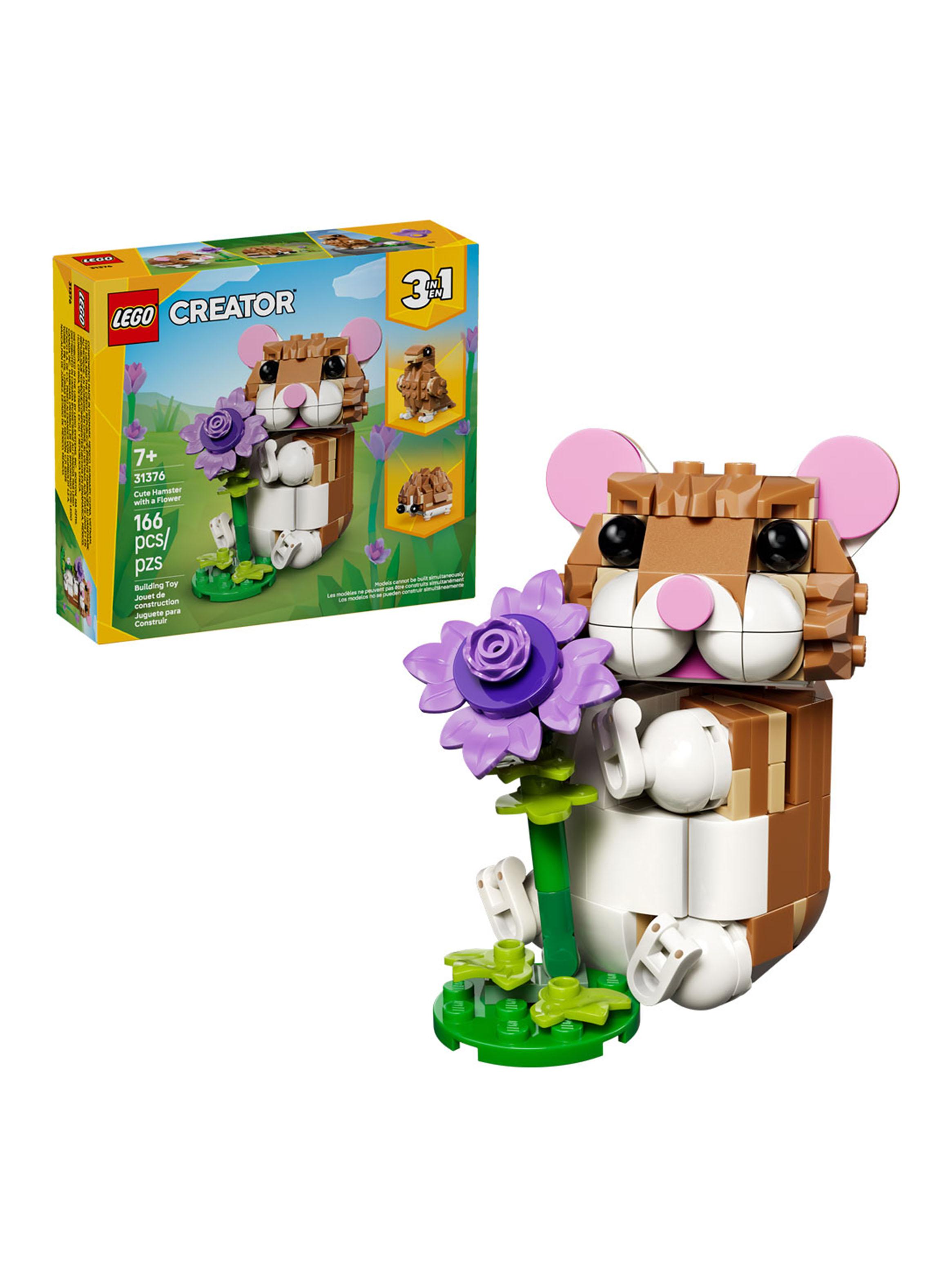 Lego Lindo Hámster con Flor Creator 166 Piezas-3