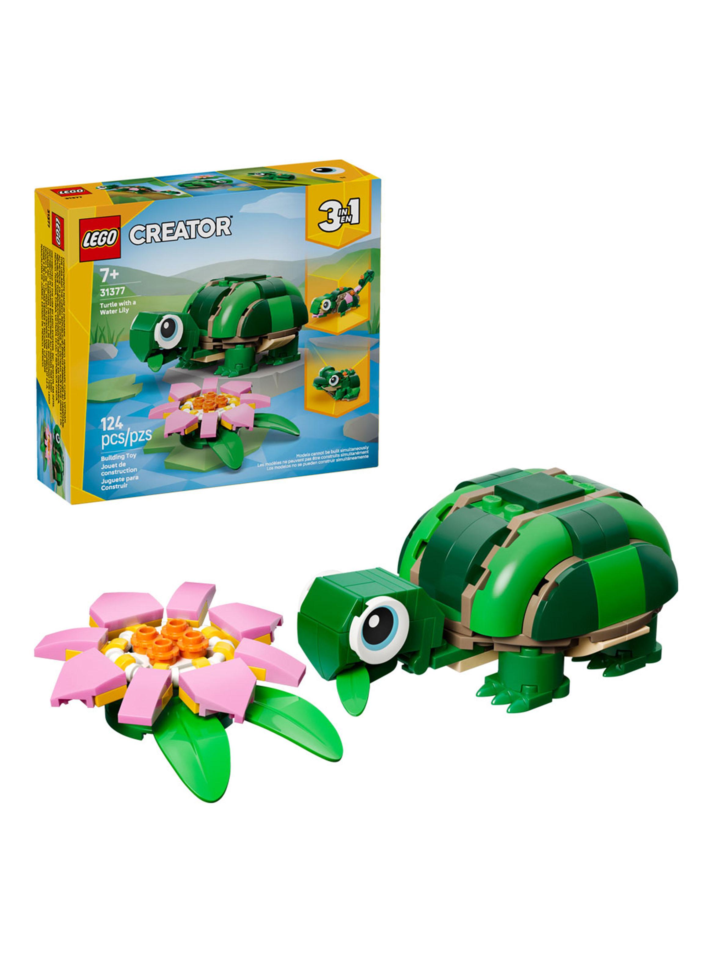 Lego Tortuga con Flor de Nenúfar Creator 124 Piezas-3