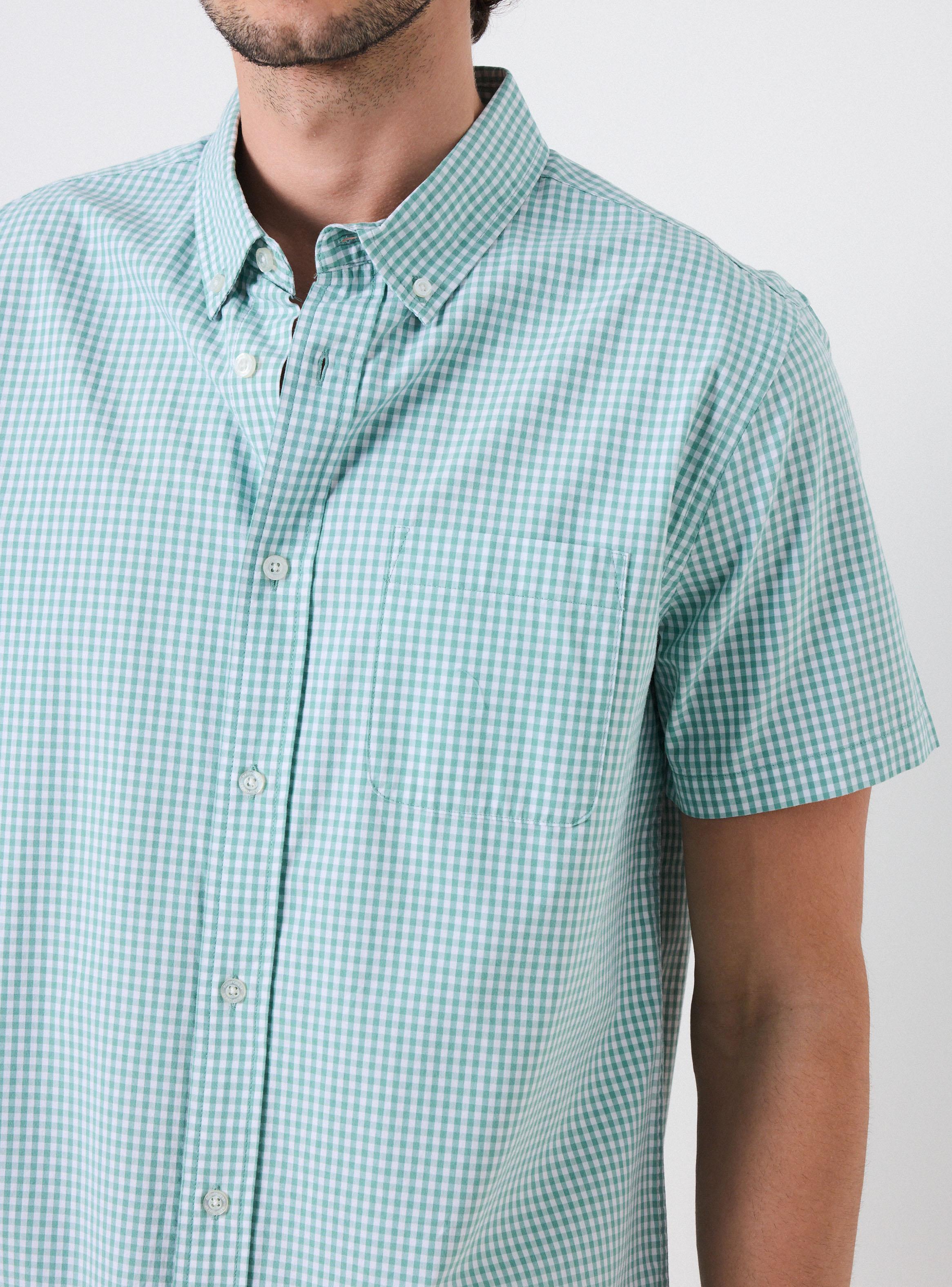 Camisa Manga Corta Print Cuadros-2