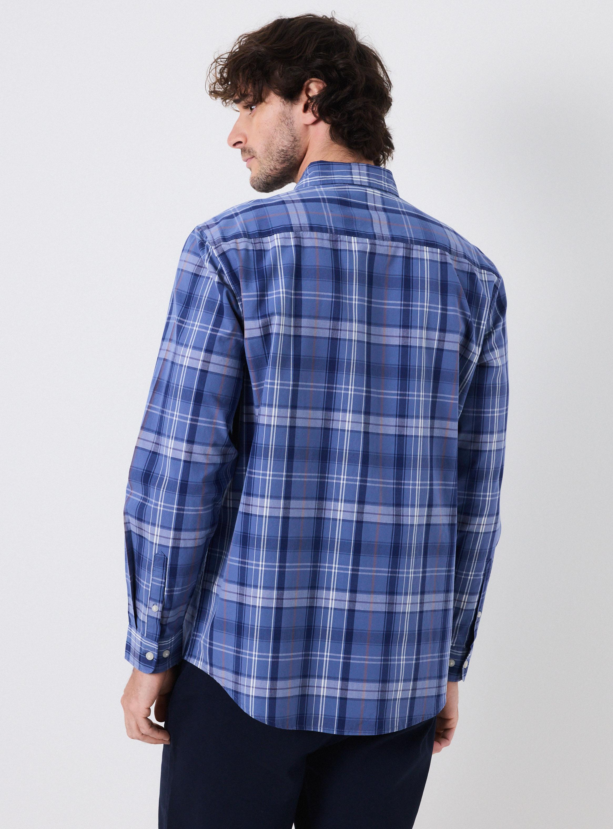 Camisa Manga Larga Cuadros Grandes-1