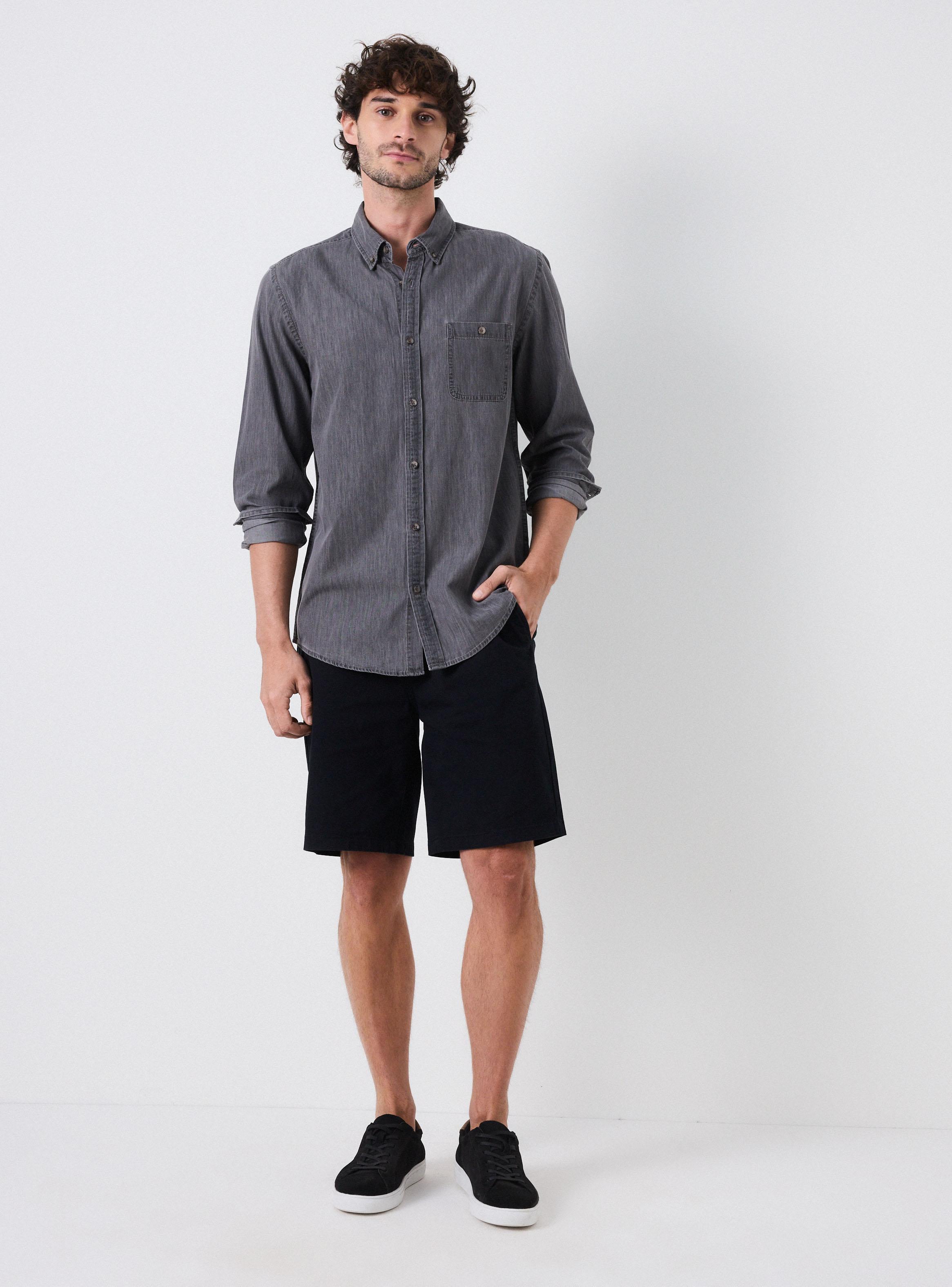 Camisa Manga Larga Denim-4