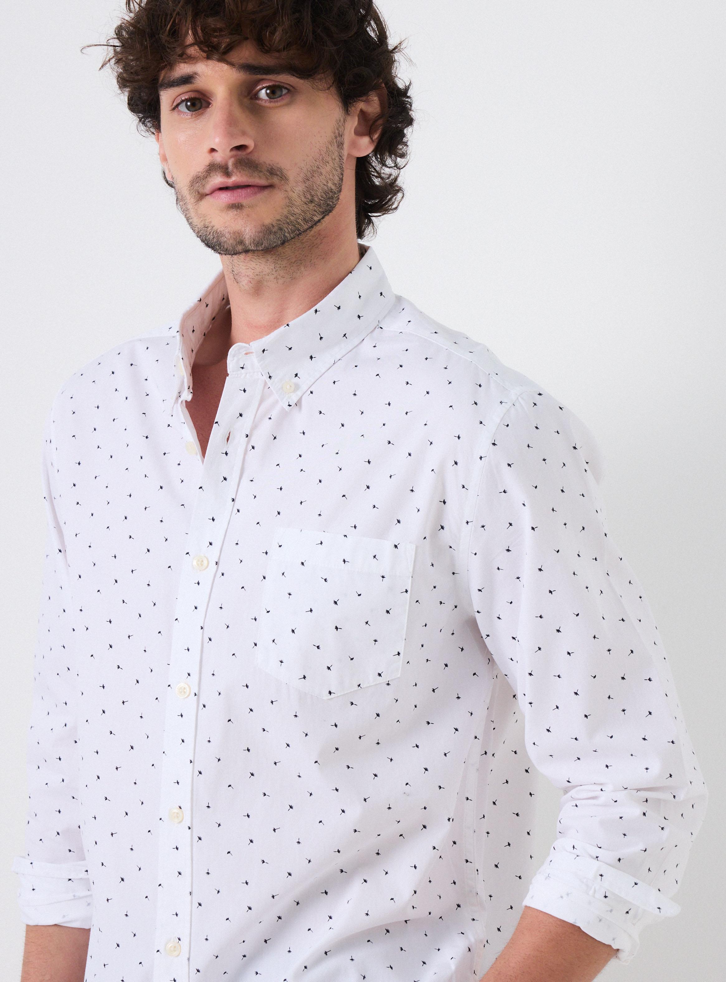Camisa Manga Larga Poplin Print-2
