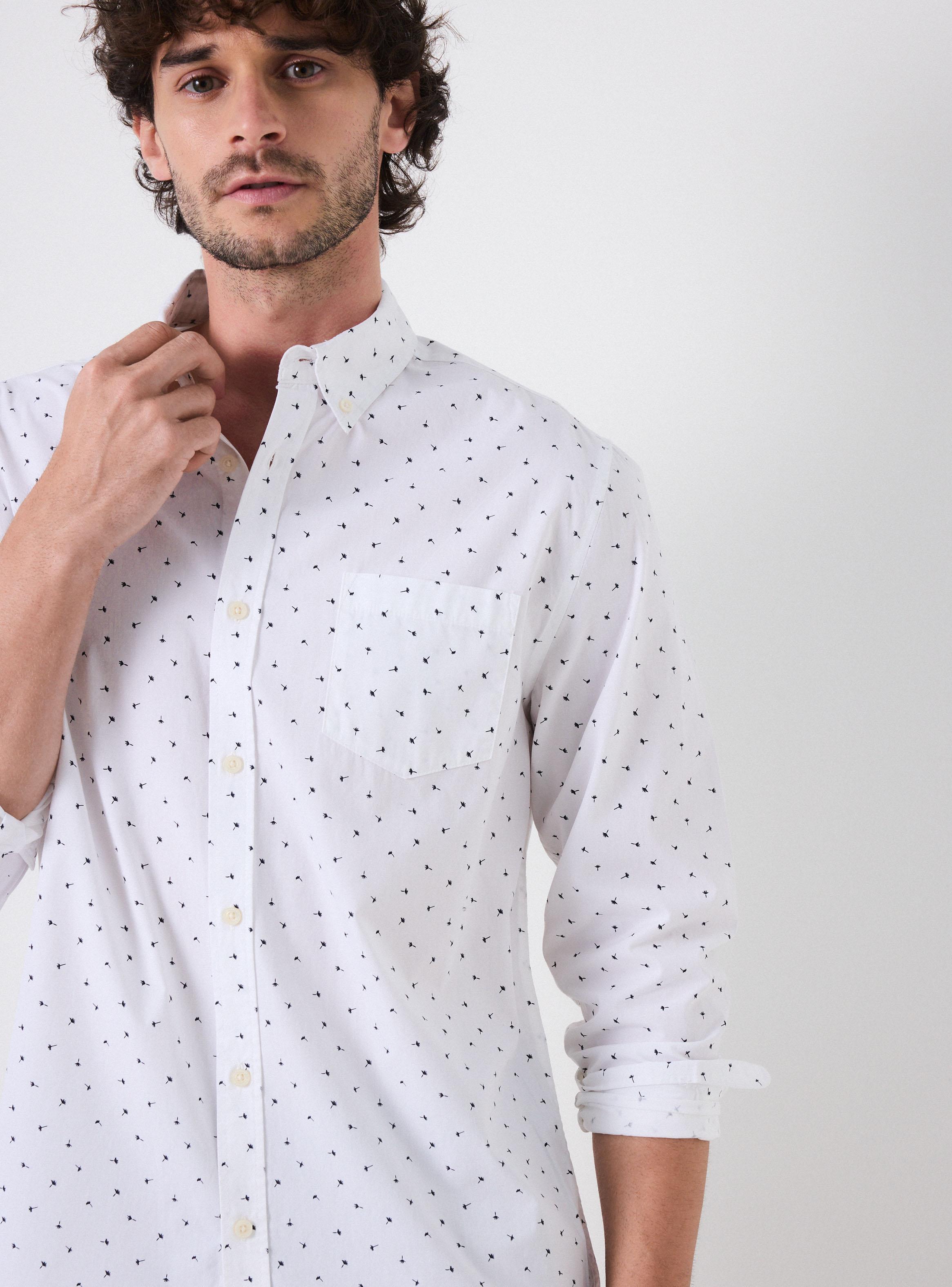 Camisa Manga Larga Poplin Print-3