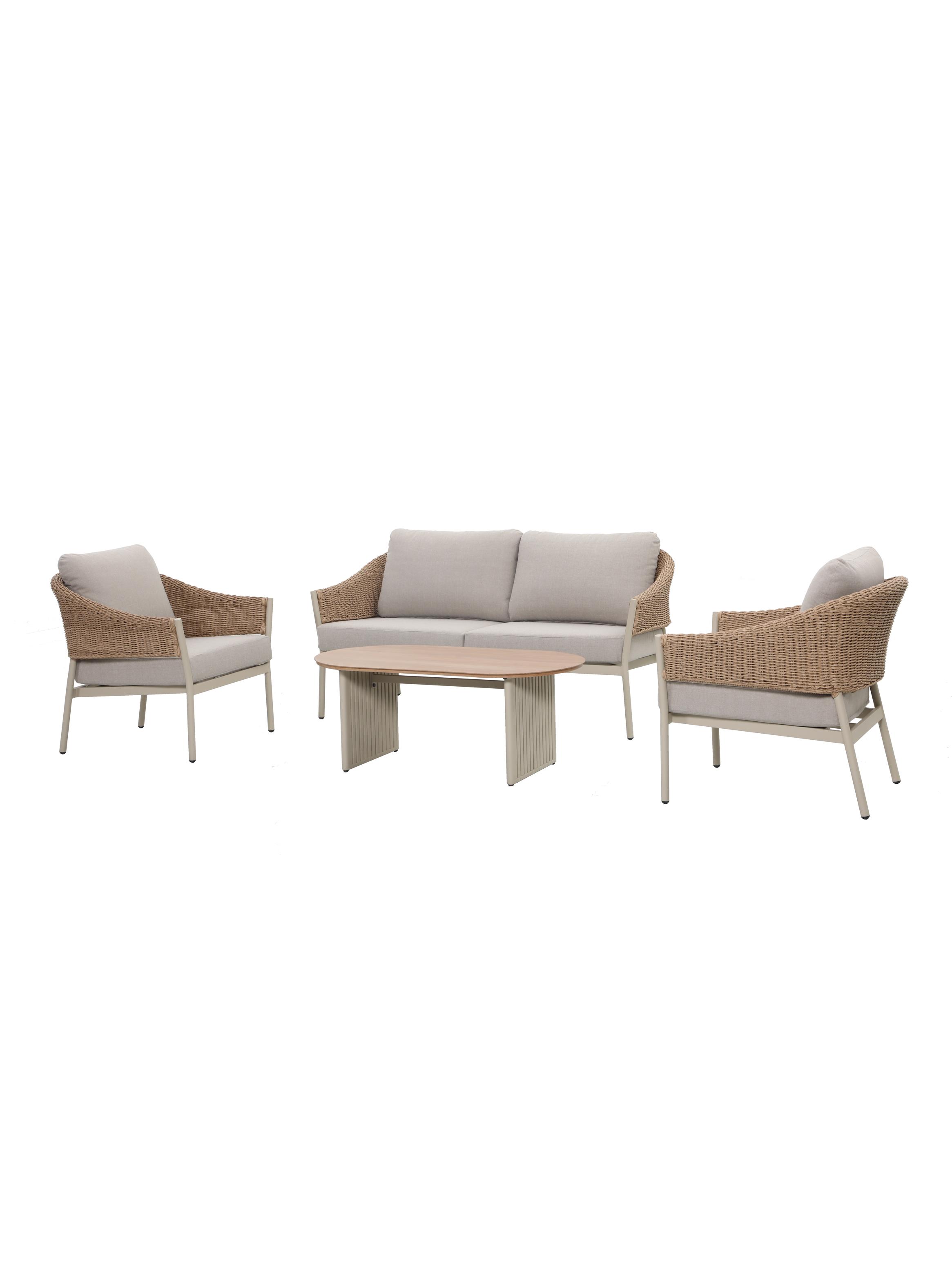 Set de Living Poliratan 4 Piezas Kama-2