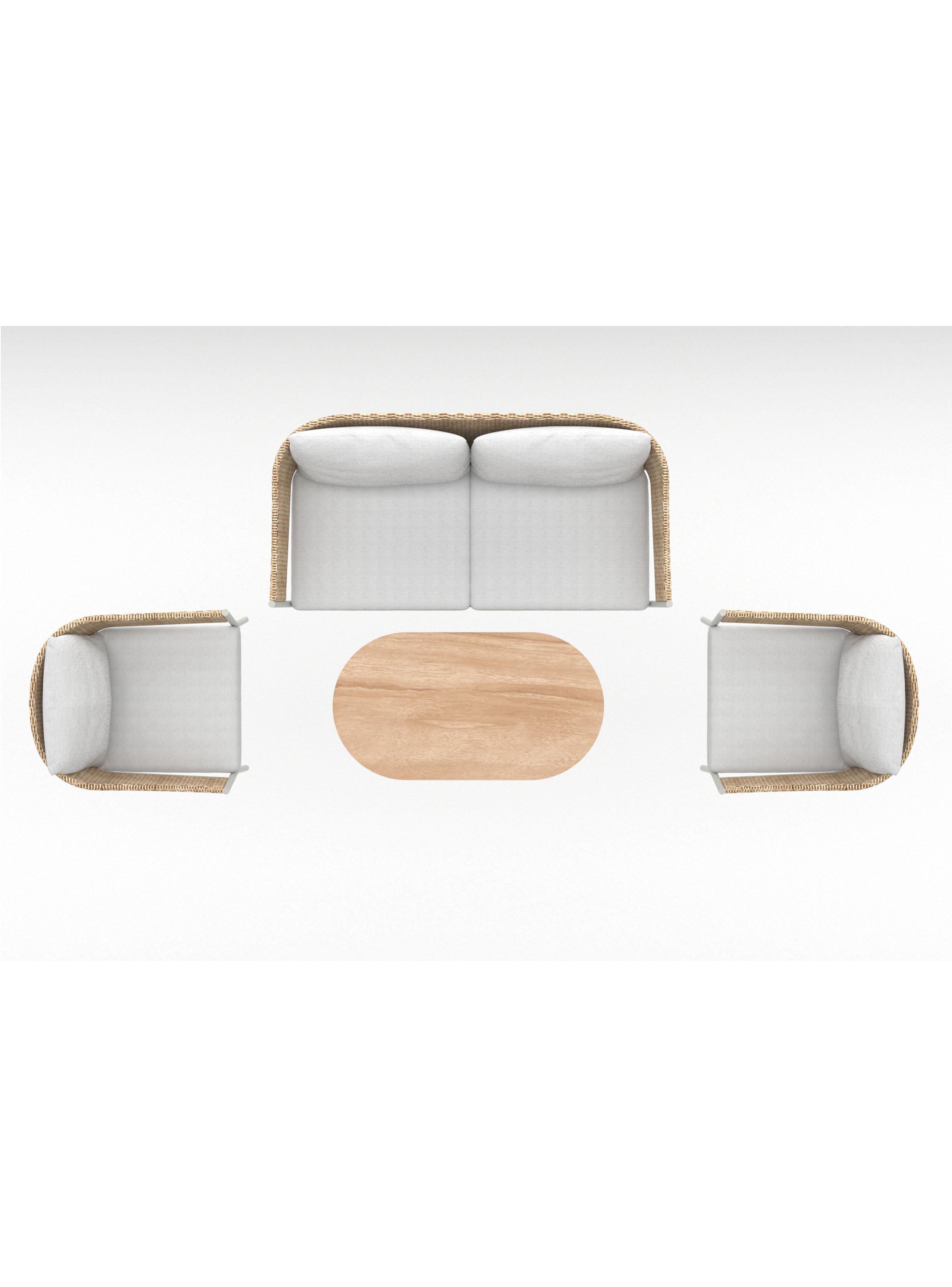 Set de Living Poliratan 4 Piezas Kama-8