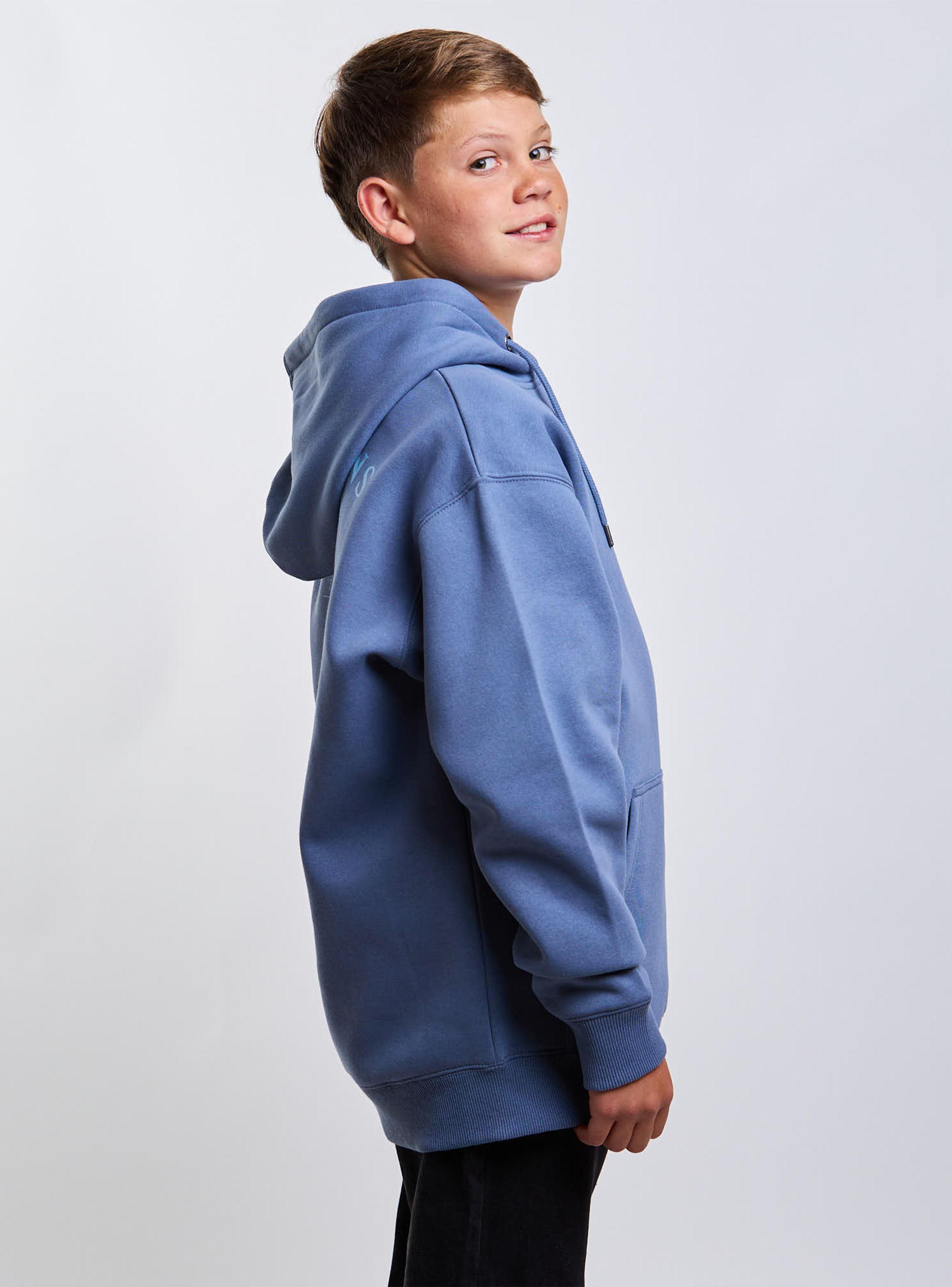 Polerón Canguro con Capucha Navy-3