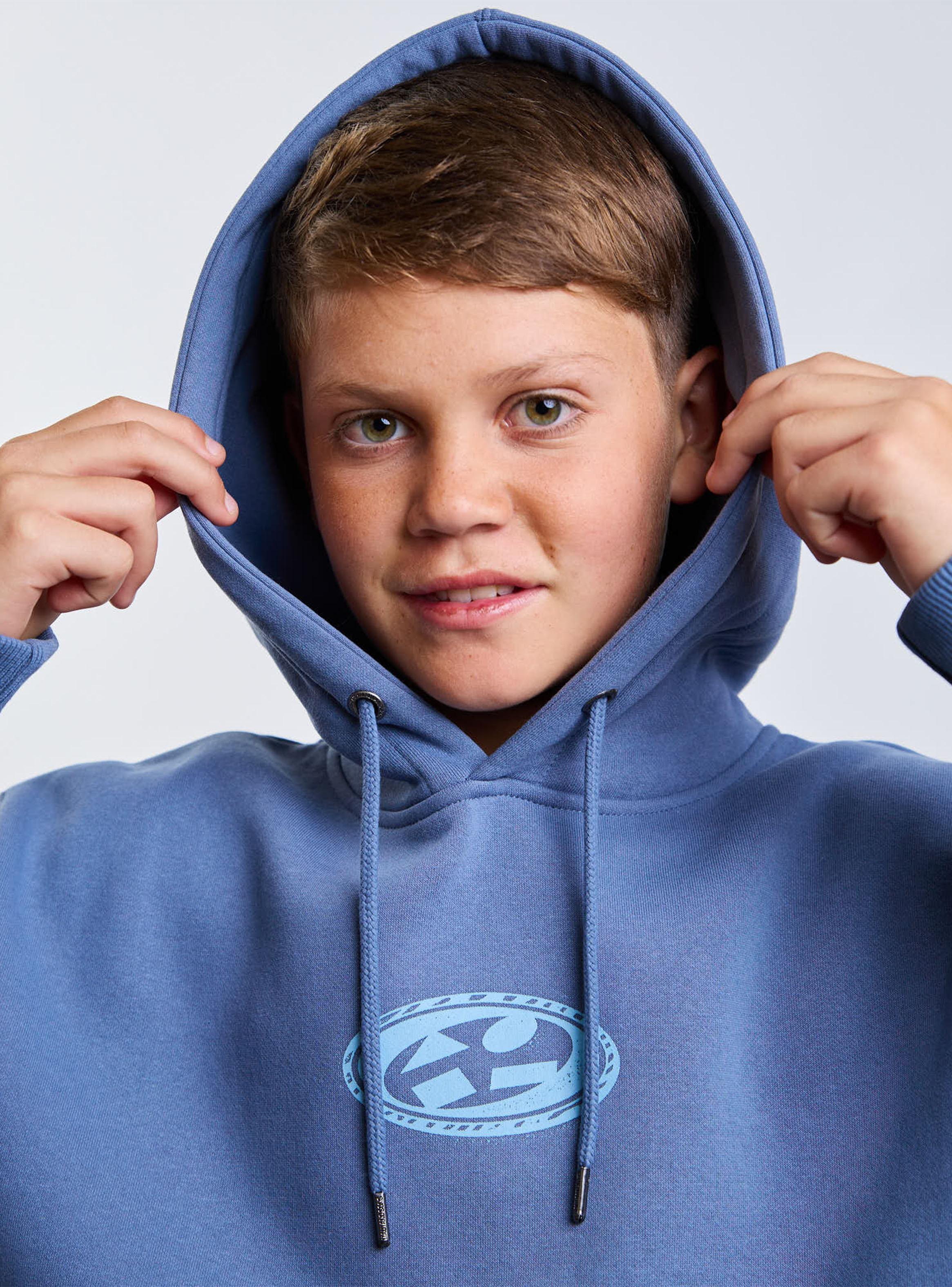 Polerón Canguro con Capucha Navy-4