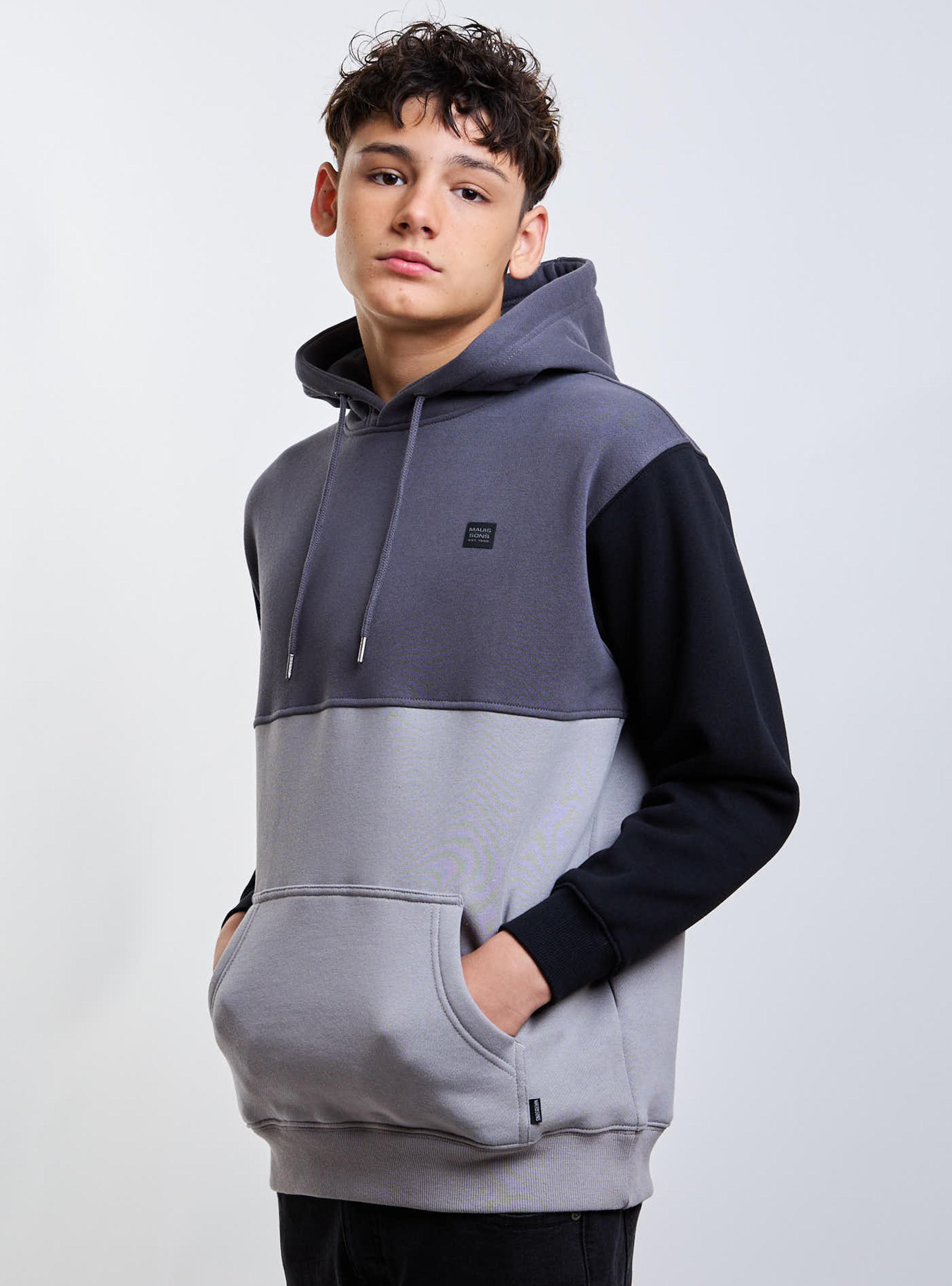 Polerón Canguro Grey Niño-3