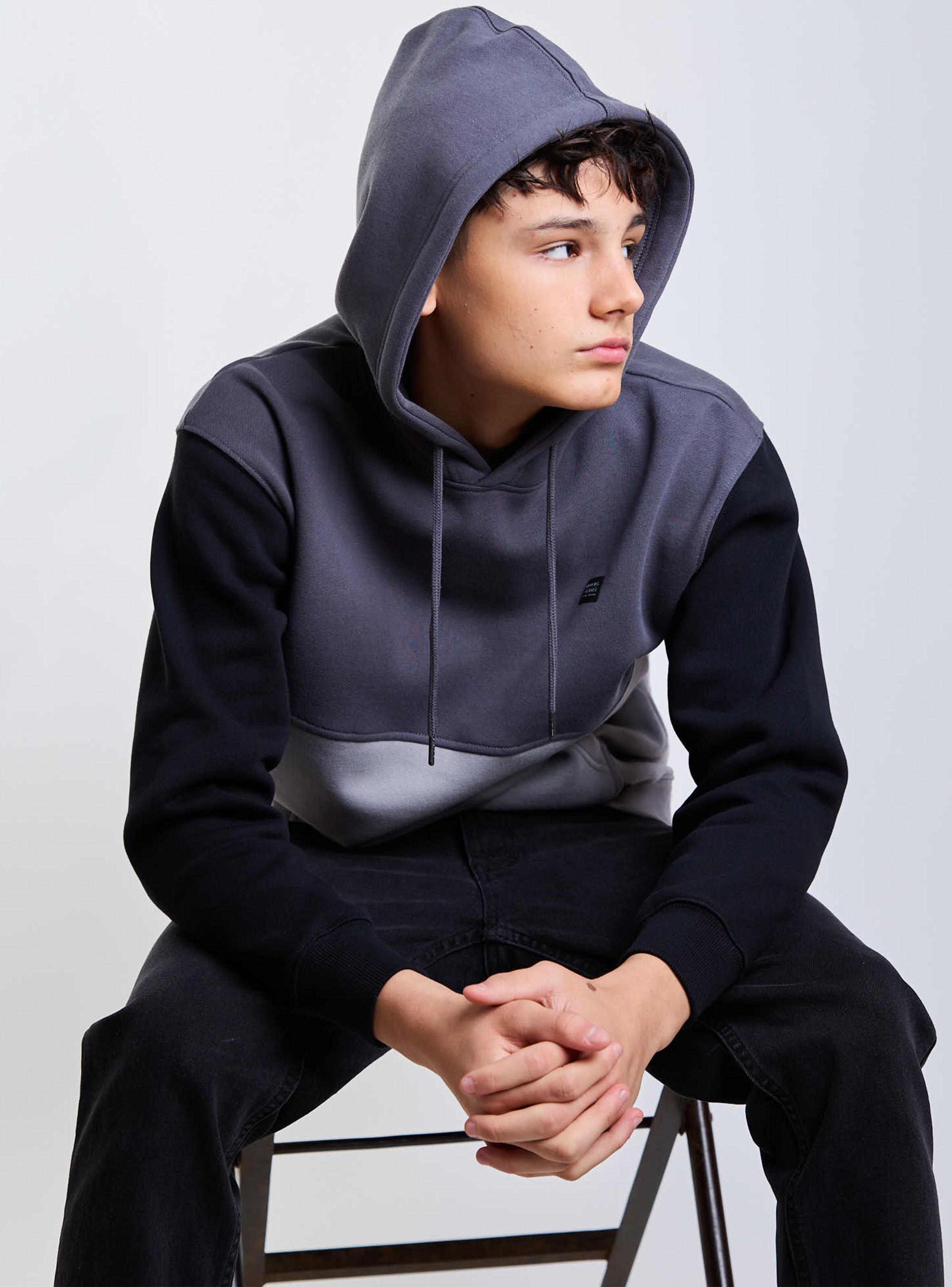 Polerón Canguro Grey Niño-5