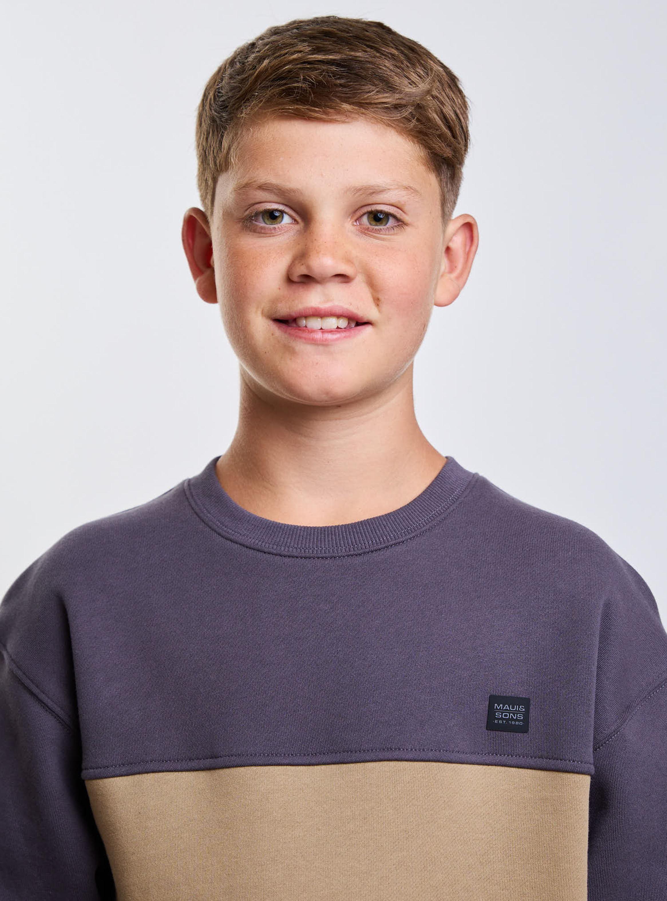 Polerón Color Block Khaki-4