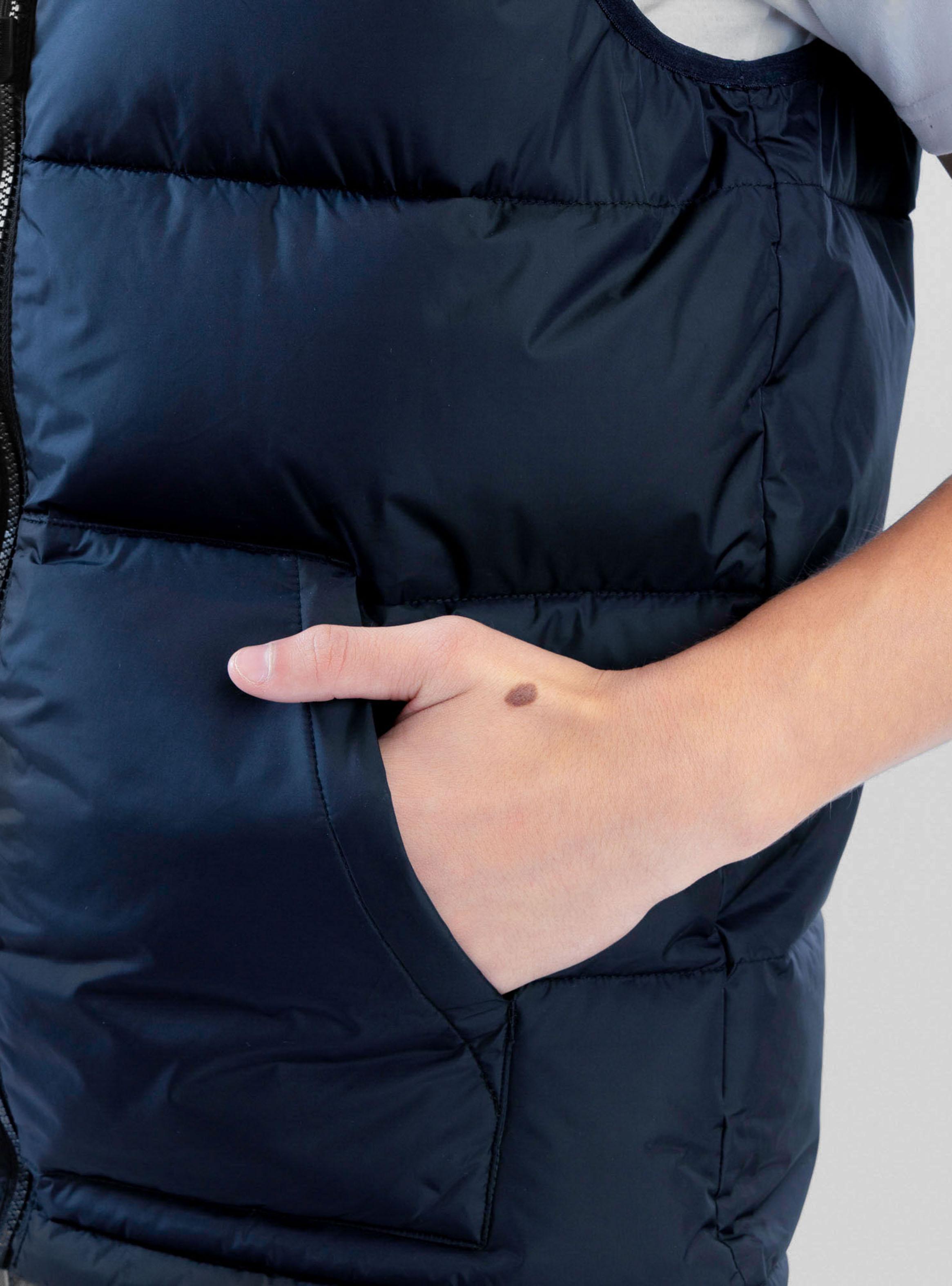 Parka sin Mangas Liso Black-4