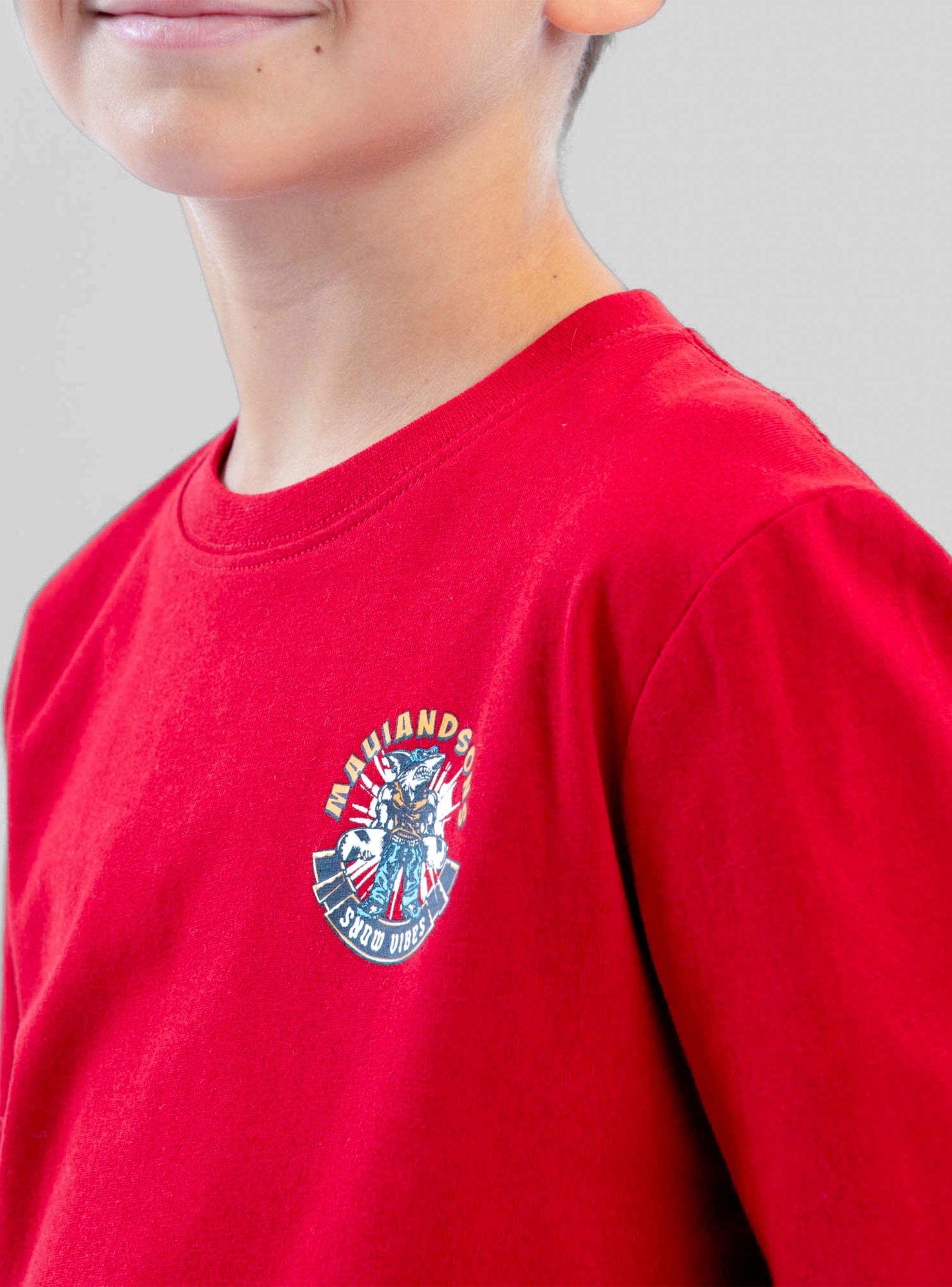 Polera Manga Larga Snow Vibes Red-4