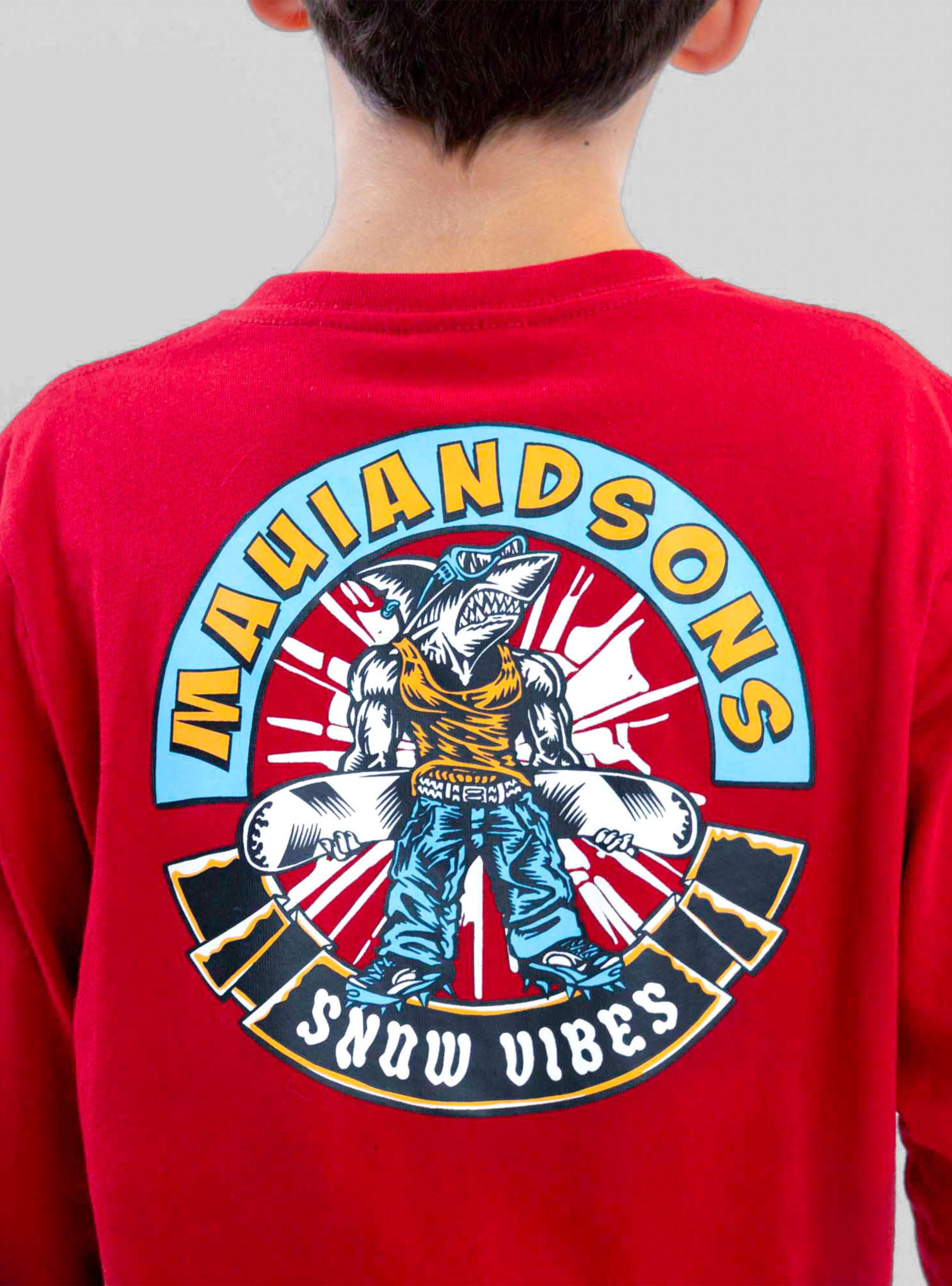 Polera Manga Larga Snow Vibes Red-5