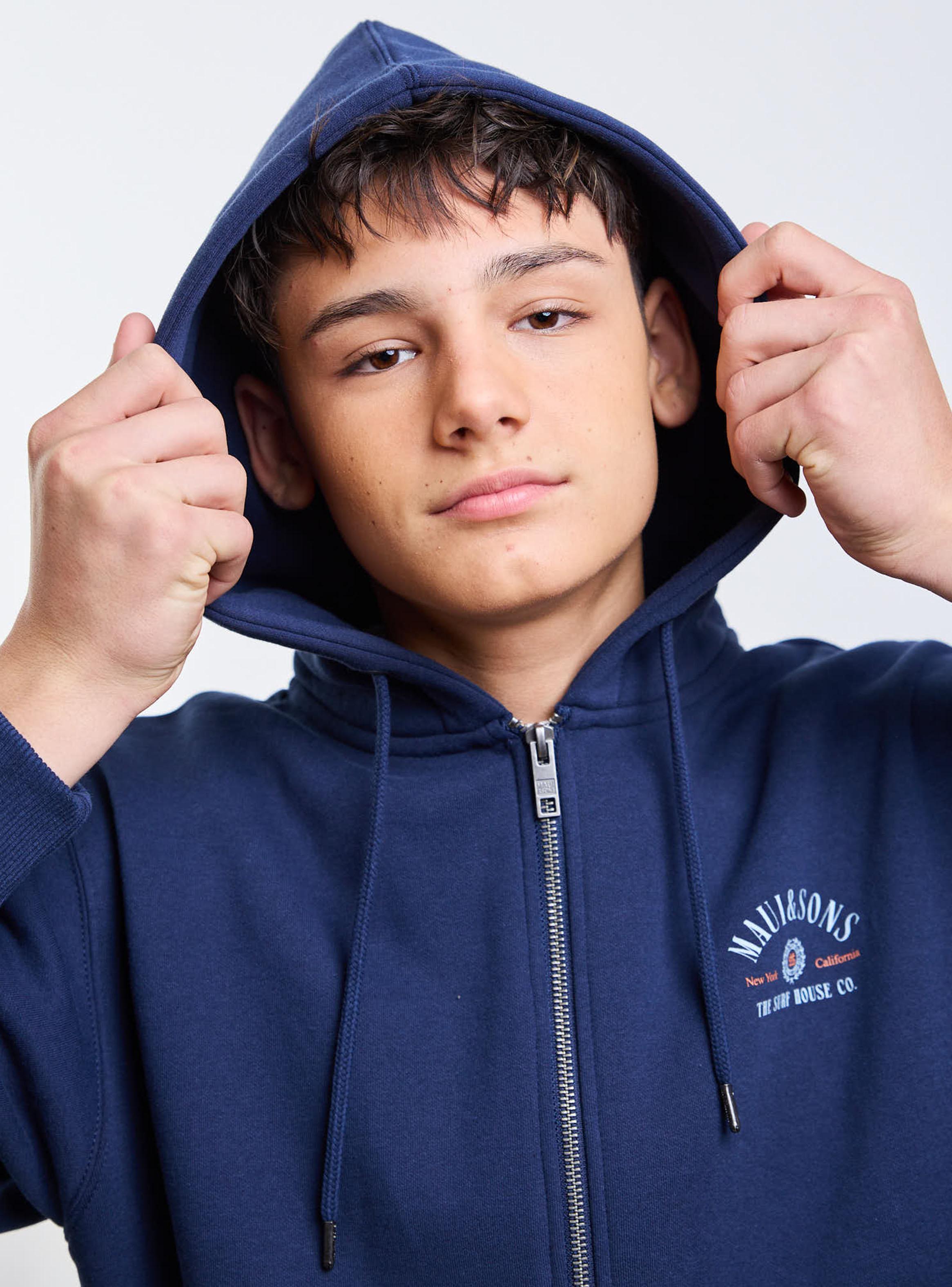 Polerón Fzip con Capucha-5