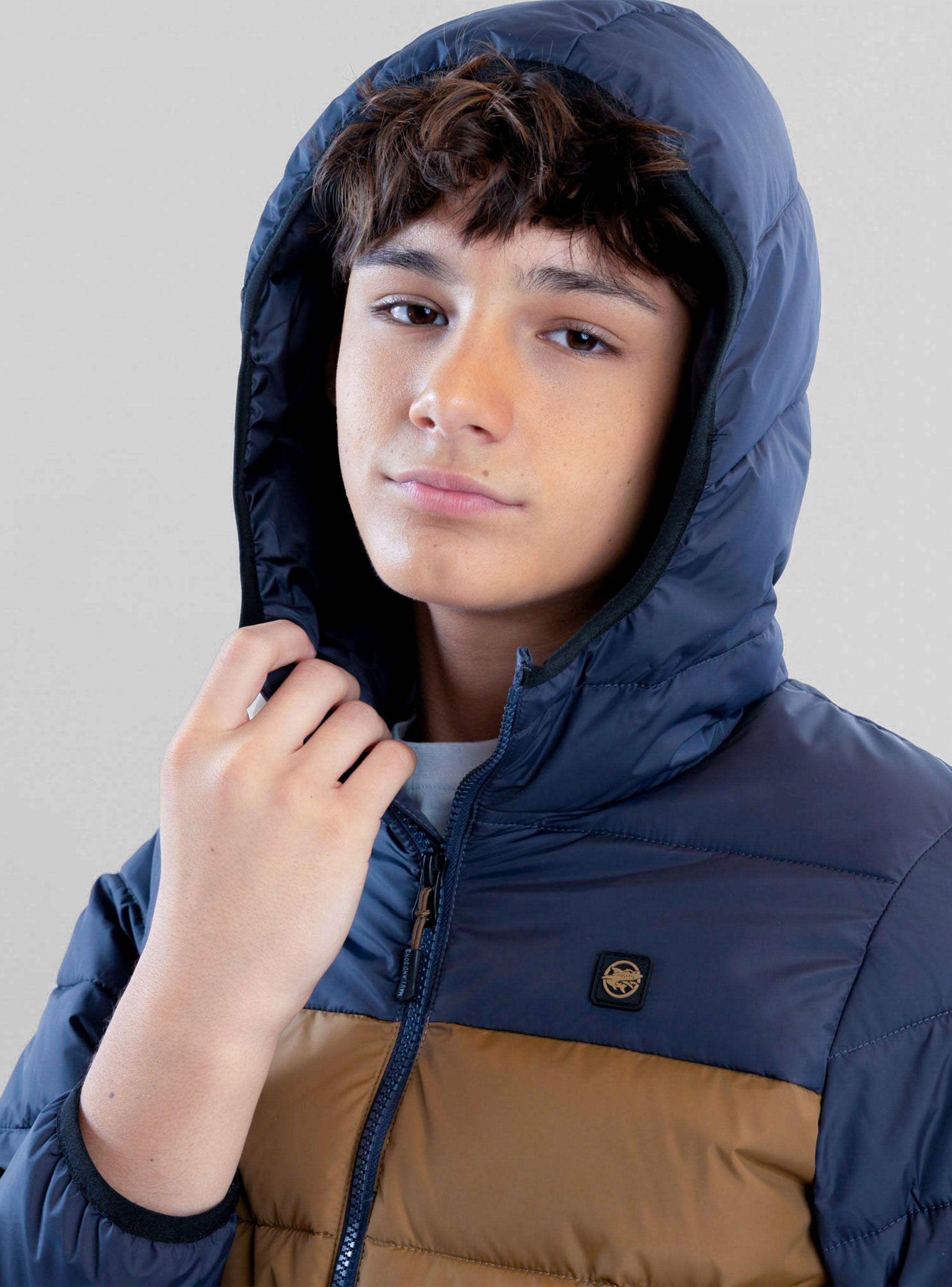 Parka Bicolor Clásica Niño-3