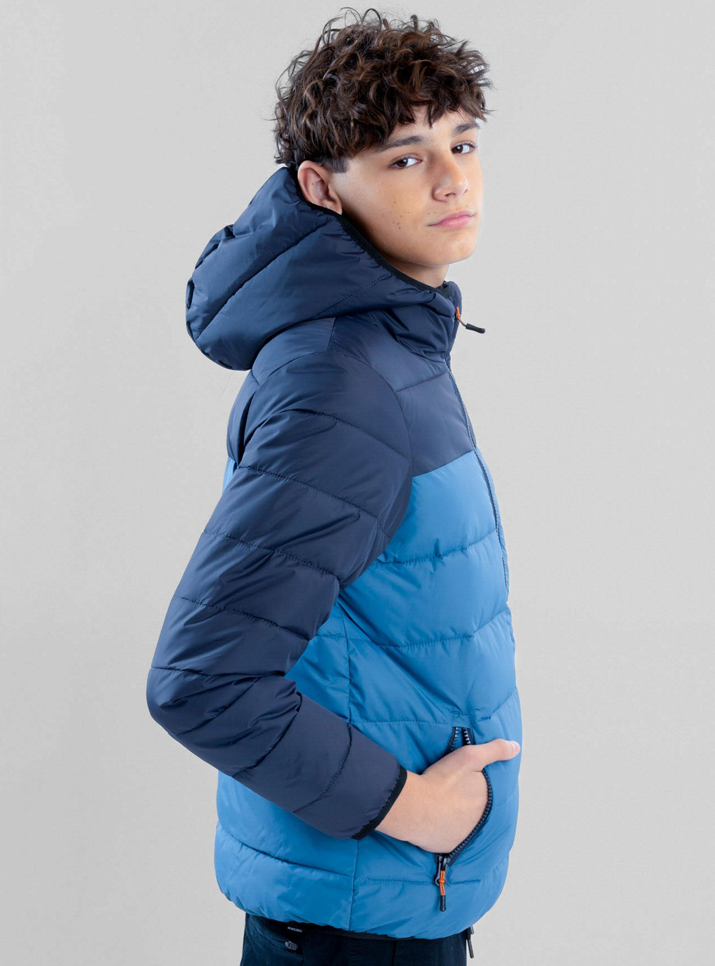 Parka Blockcolor con Capucha Niño-2