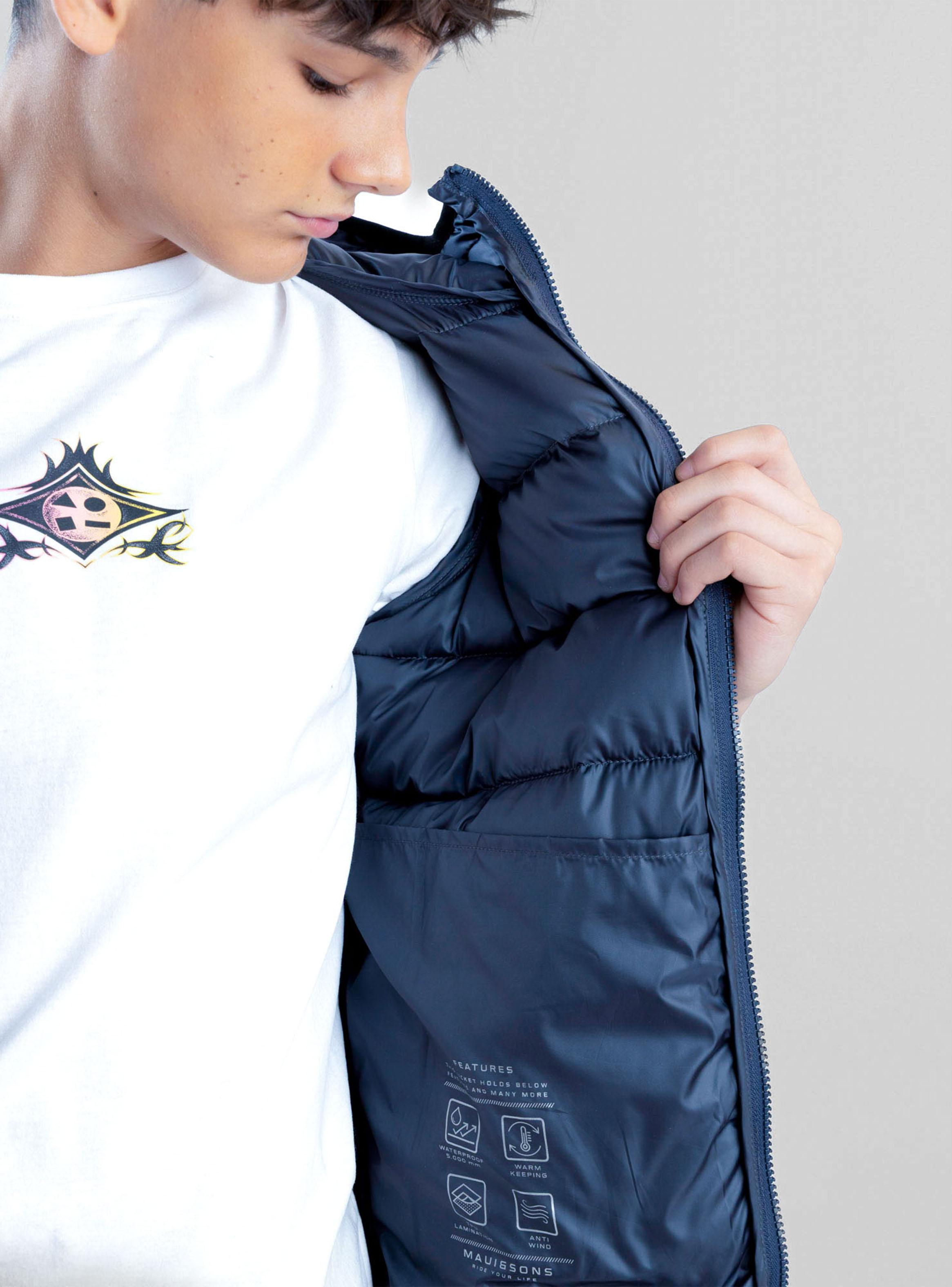 Parka Blockcolor con Capucha Niño-5