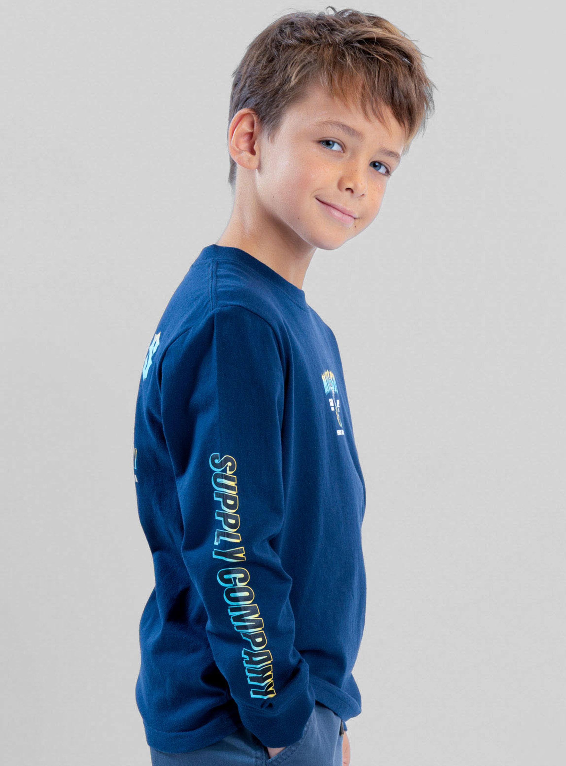 Polera Manga Larga Car Shark Navy-2