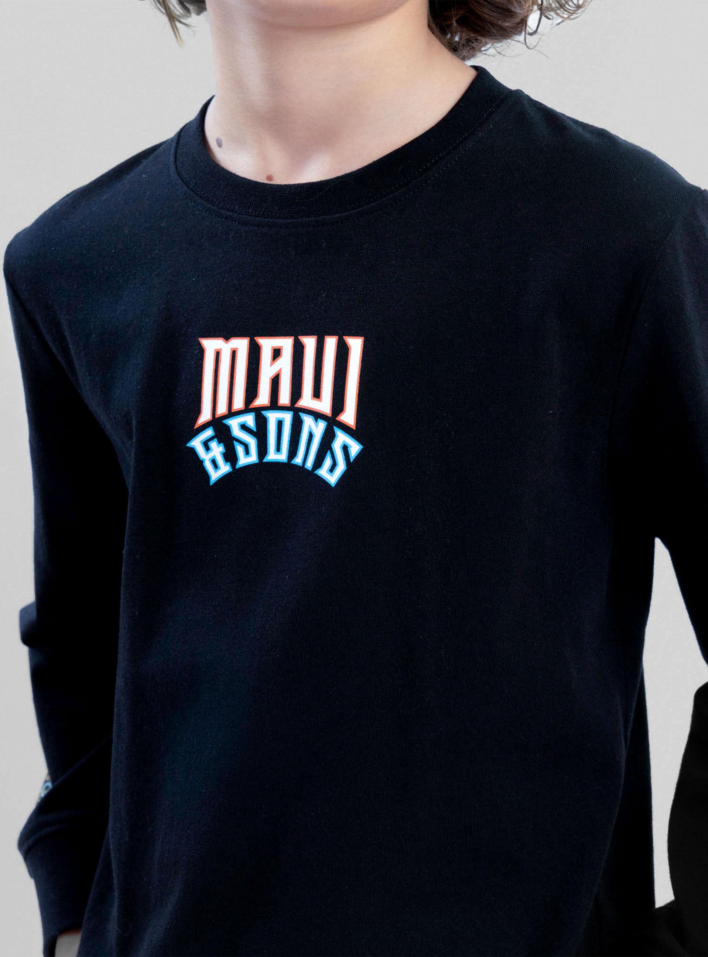 Polera Manga Larga Skull Motorbike Black-4