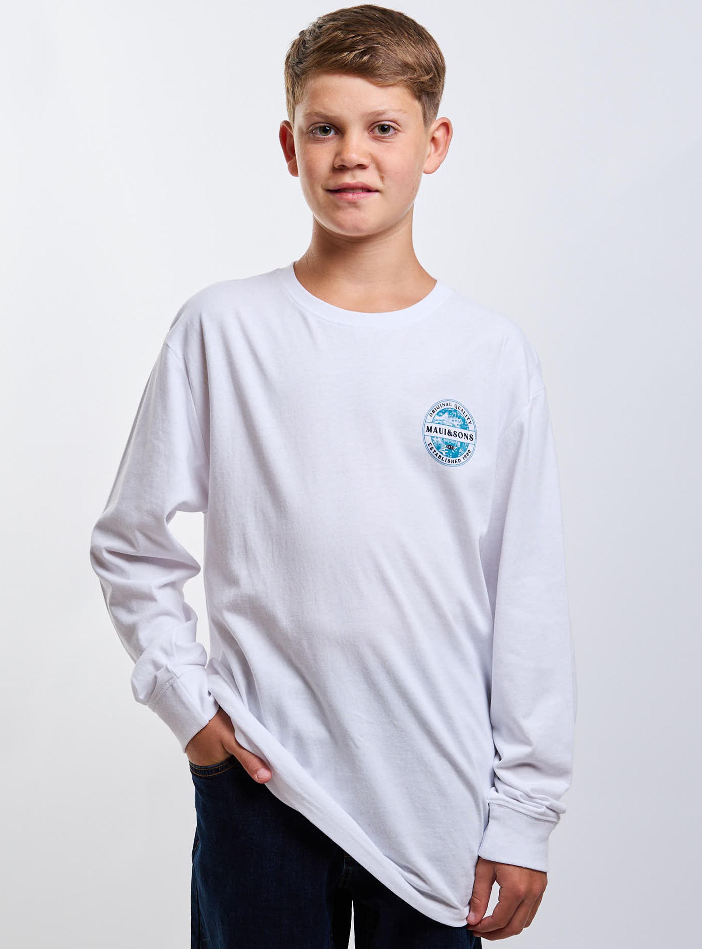 Polera White de Algodón Niño-3