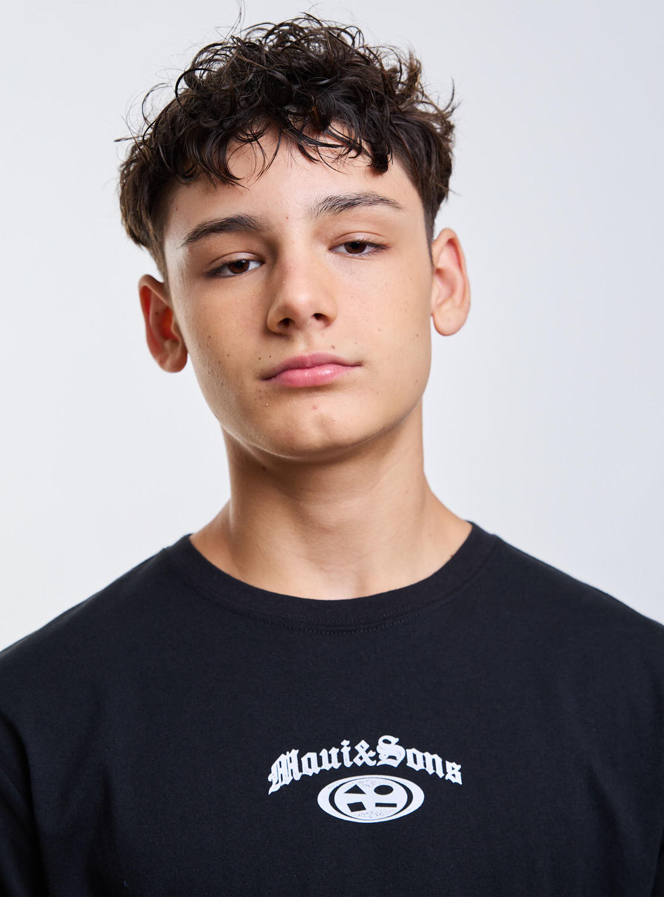 Polera Manga Larga Liso Black-4