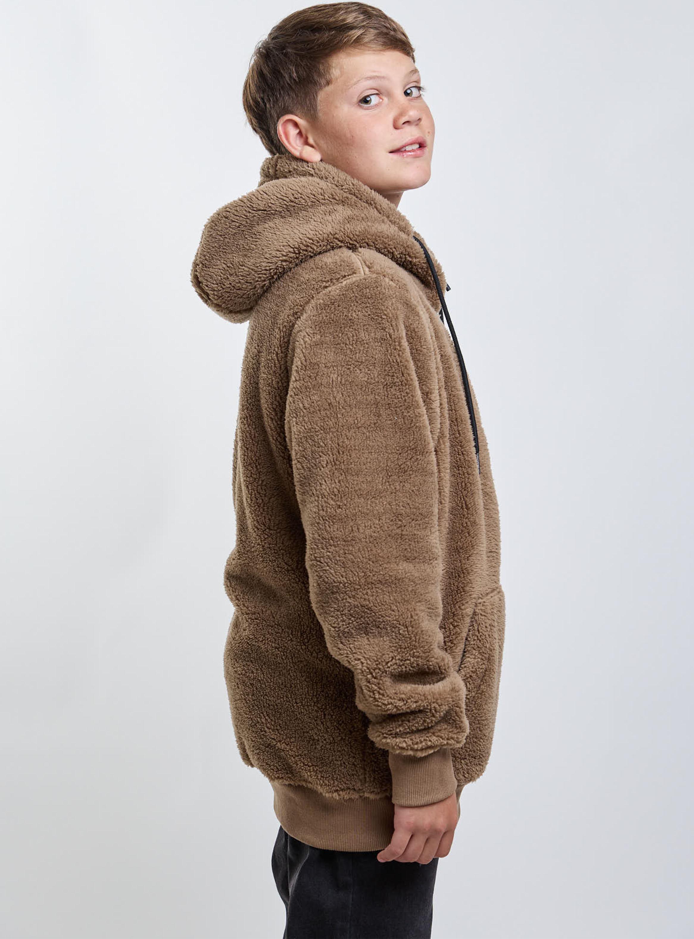 Polerón Chiporro con Capucha Khaki-2