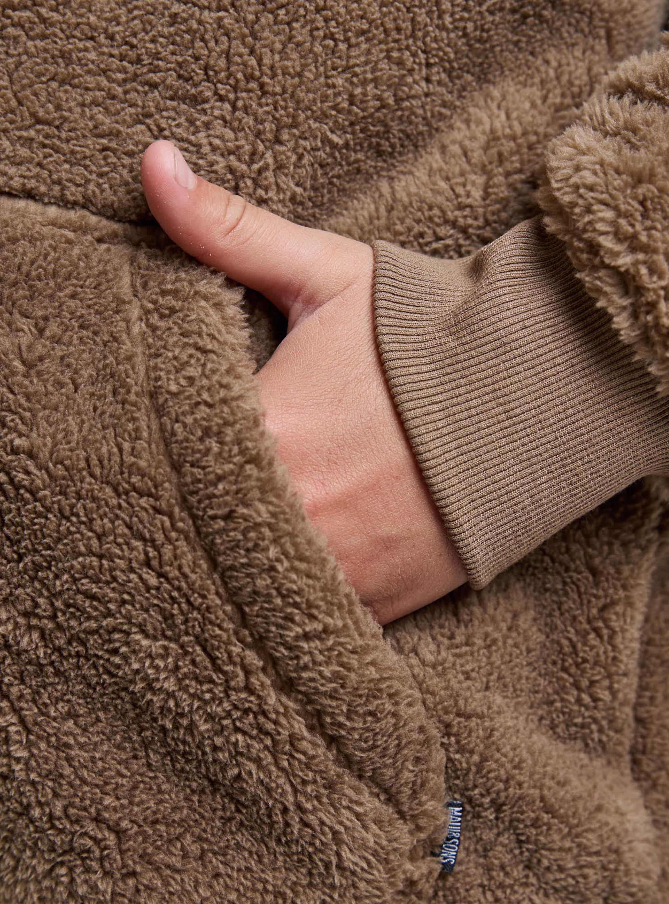 Polerón Chiporro con Capucha Khaki-5