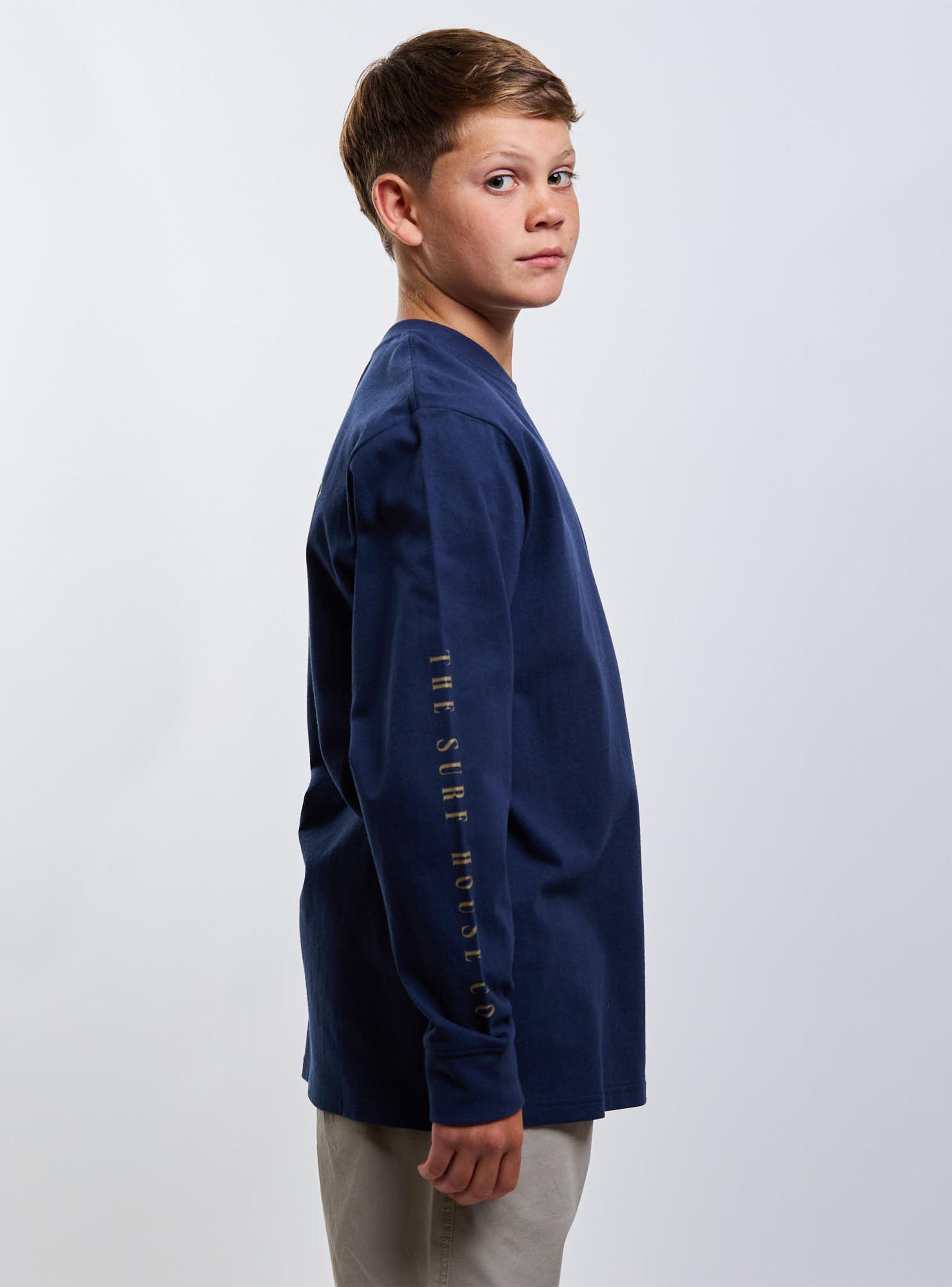 Polera Estampado Espalda Navy-3