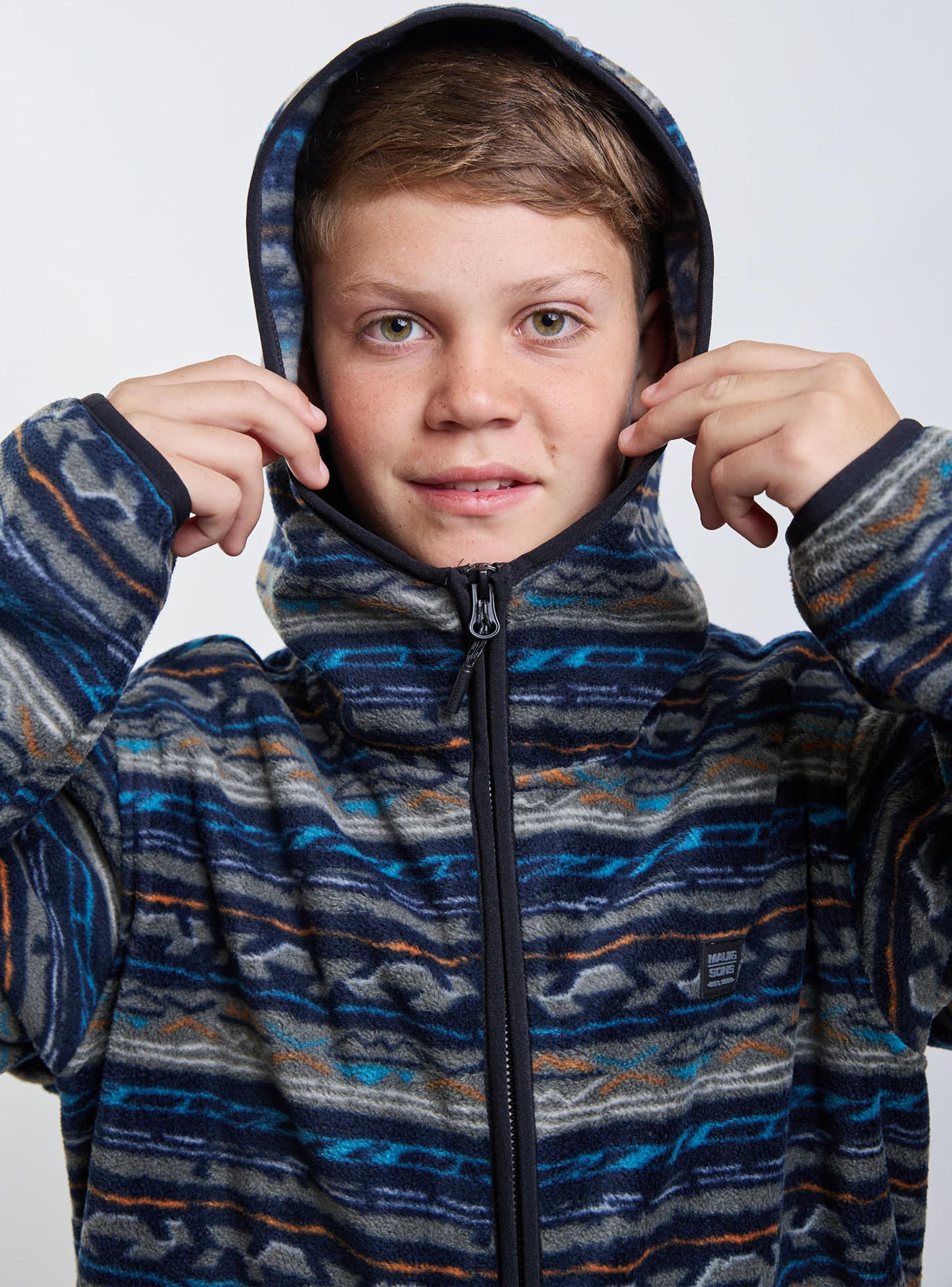 Polerón Micropolar con Capucha Multicolor-3