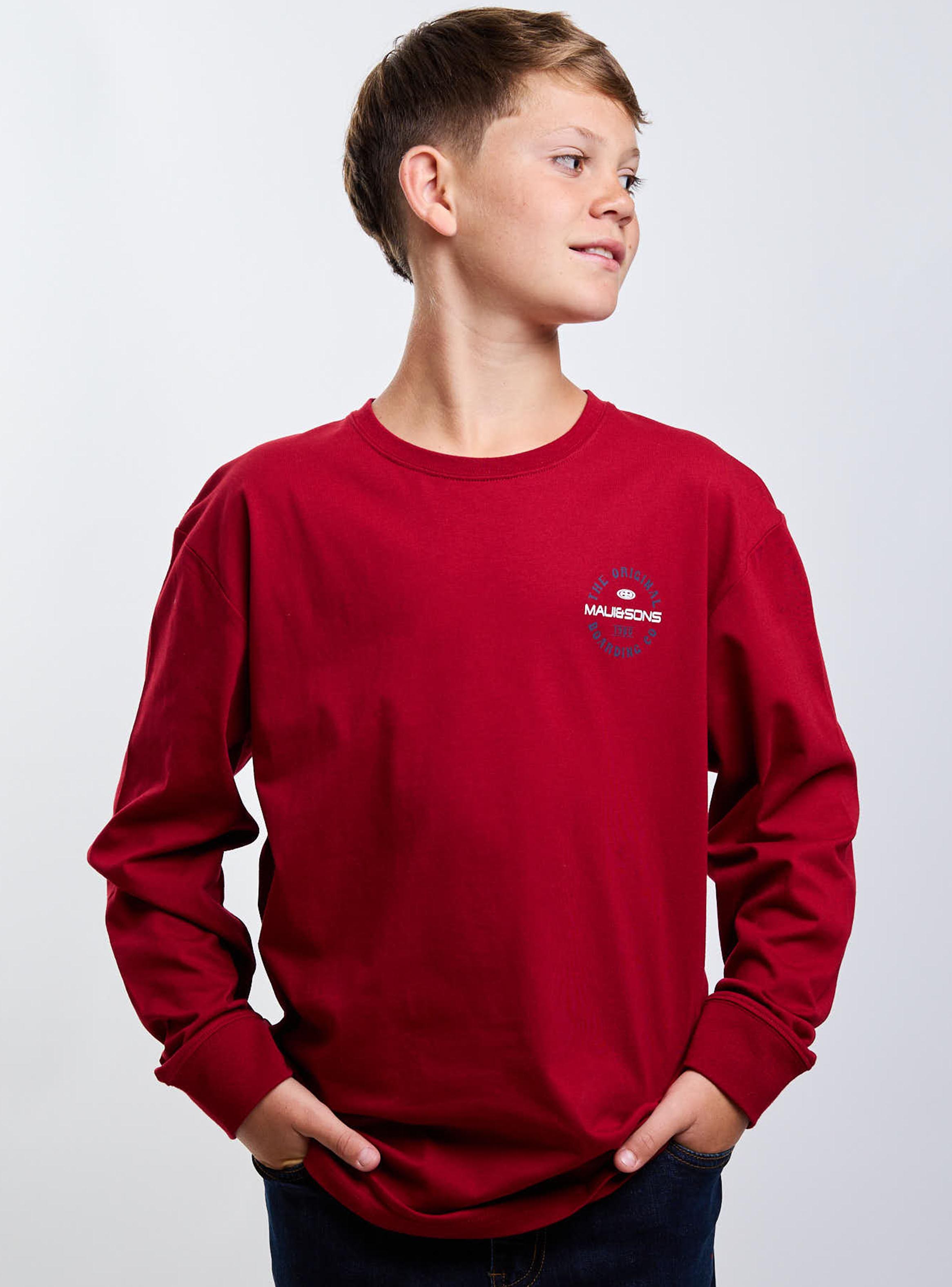 Polera Manga Larga Estampado Clásico Logo Espalda-2