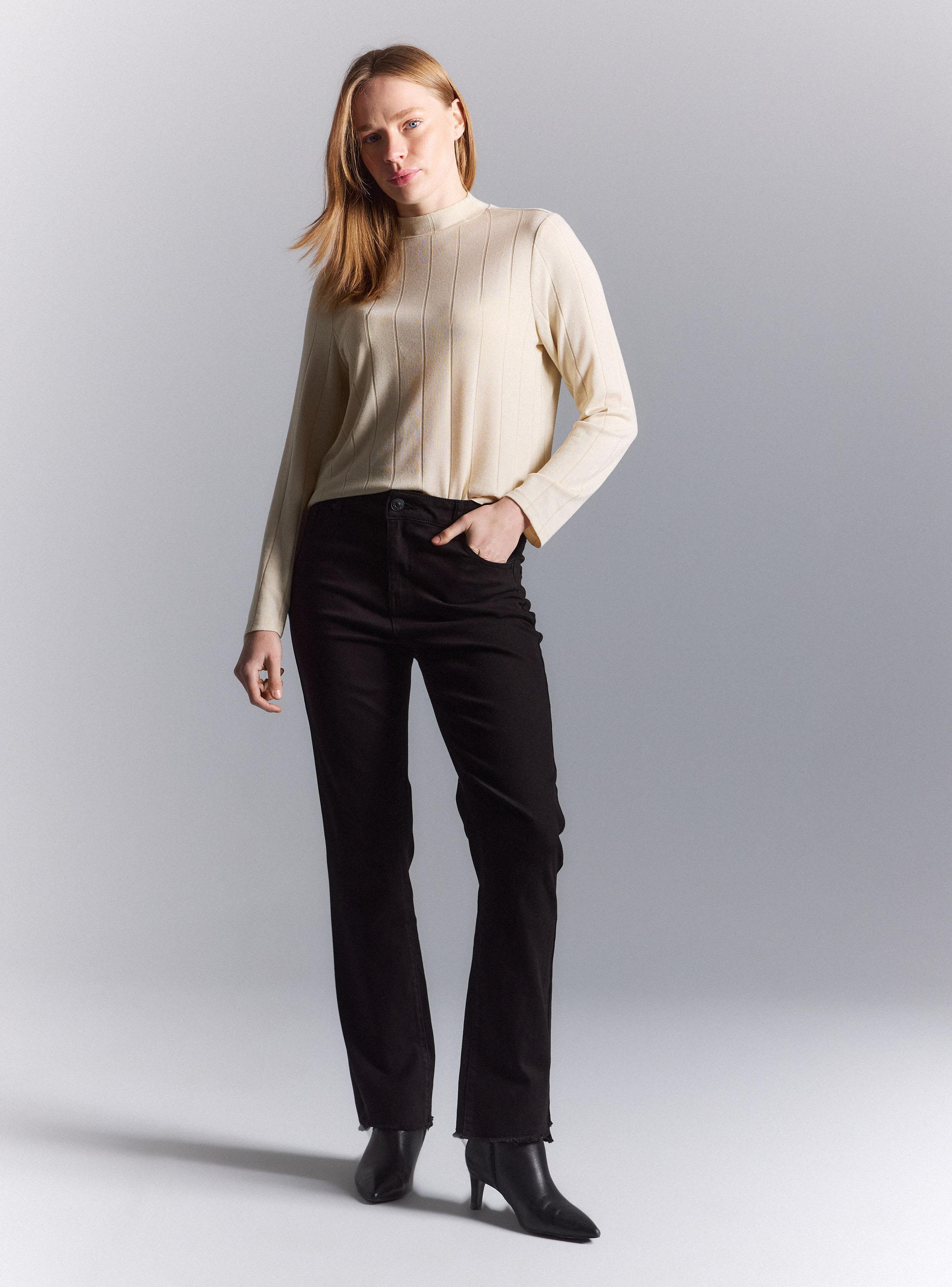 Jeans Corte Flare Basta Cortada-4