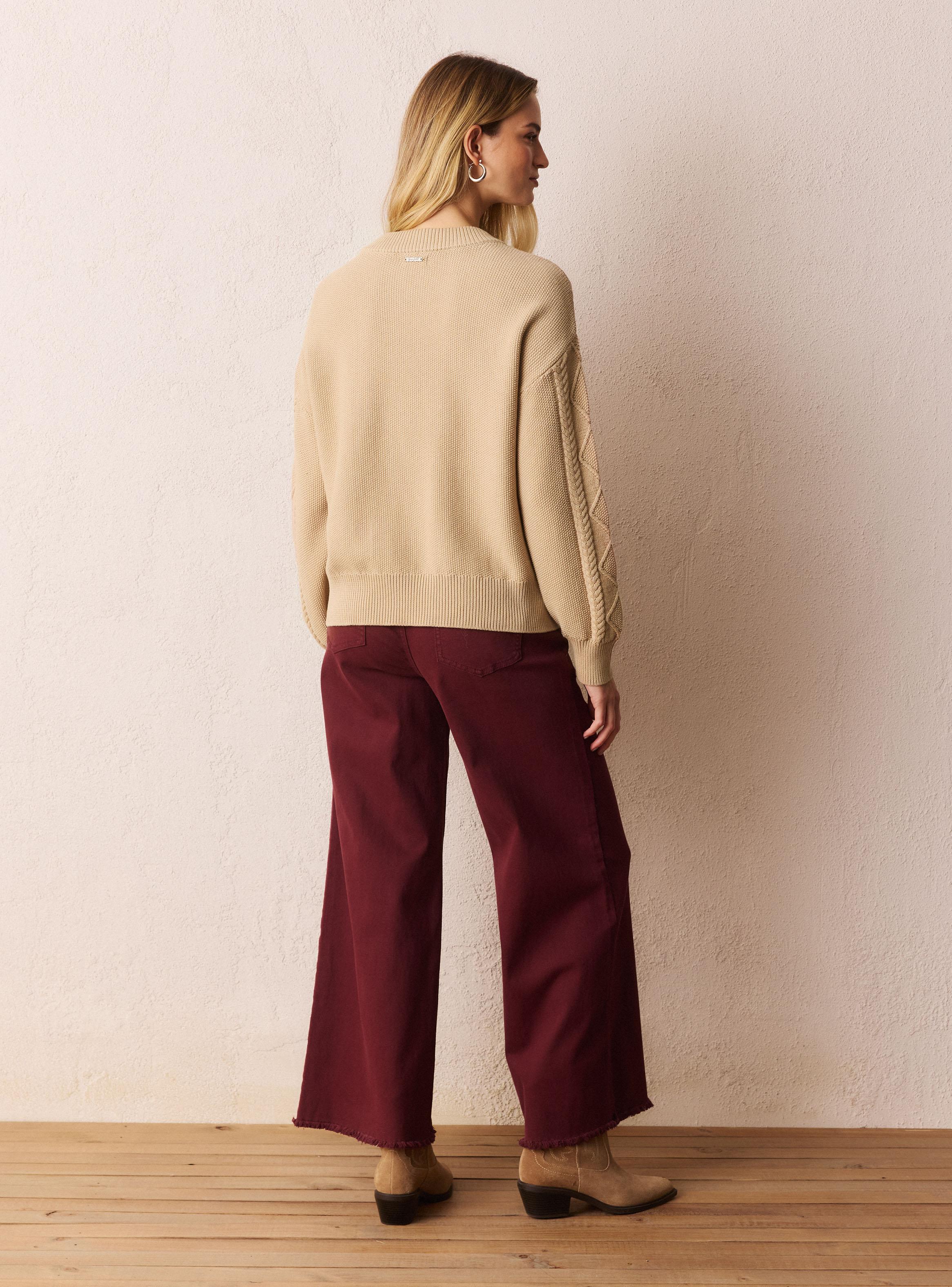 Sweater de Algodón con Diseño Rombos-5