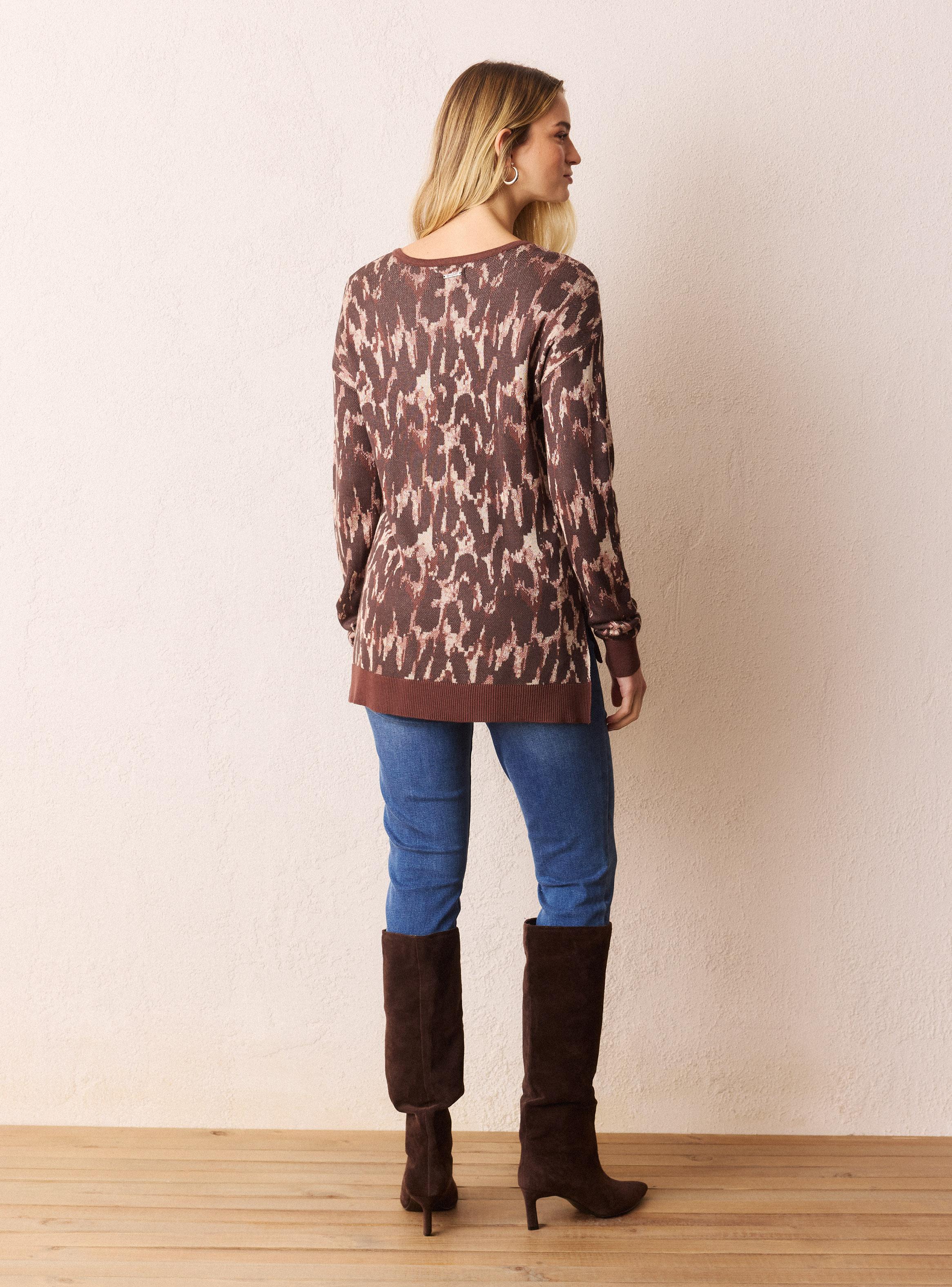 Sweater Diseño Jackquard con Hilo Metalizado-5