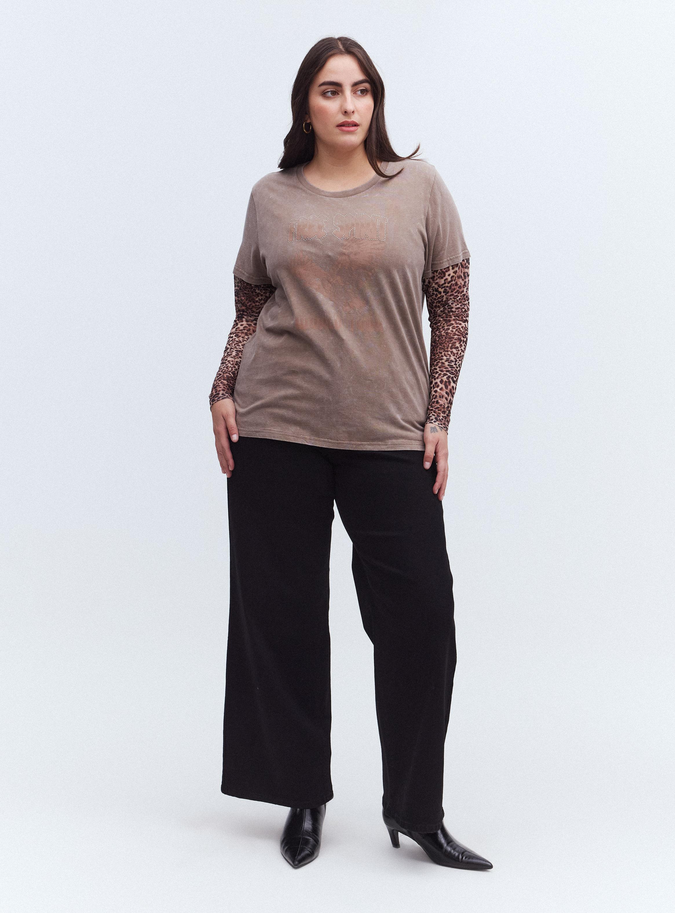Jeans Wide Leg Tiro Alto-4