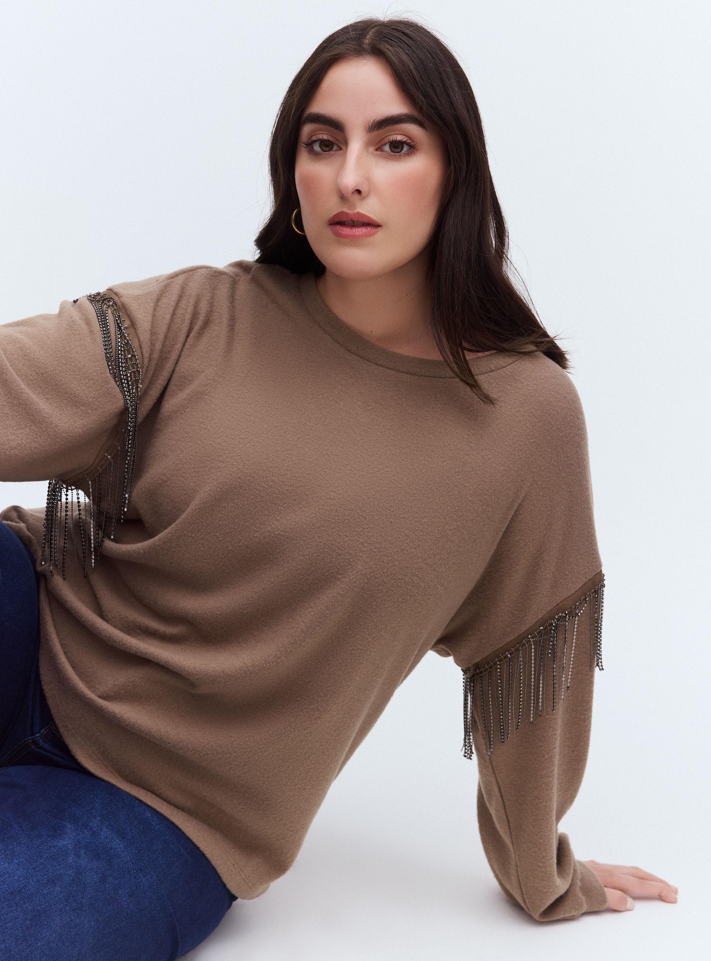 Polera con Flecos de Cadena-2