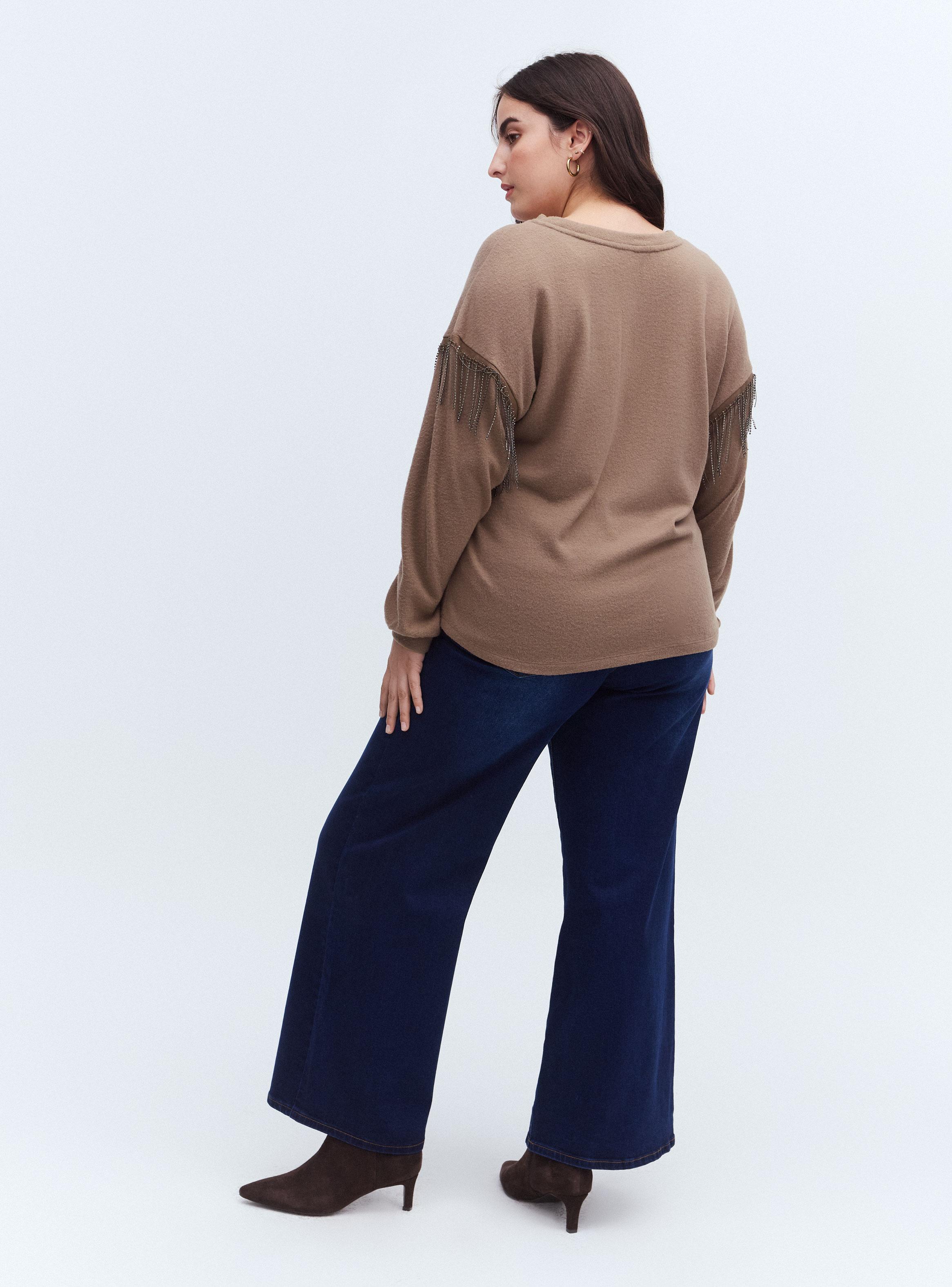 Polera con Flecos de Cadena-5