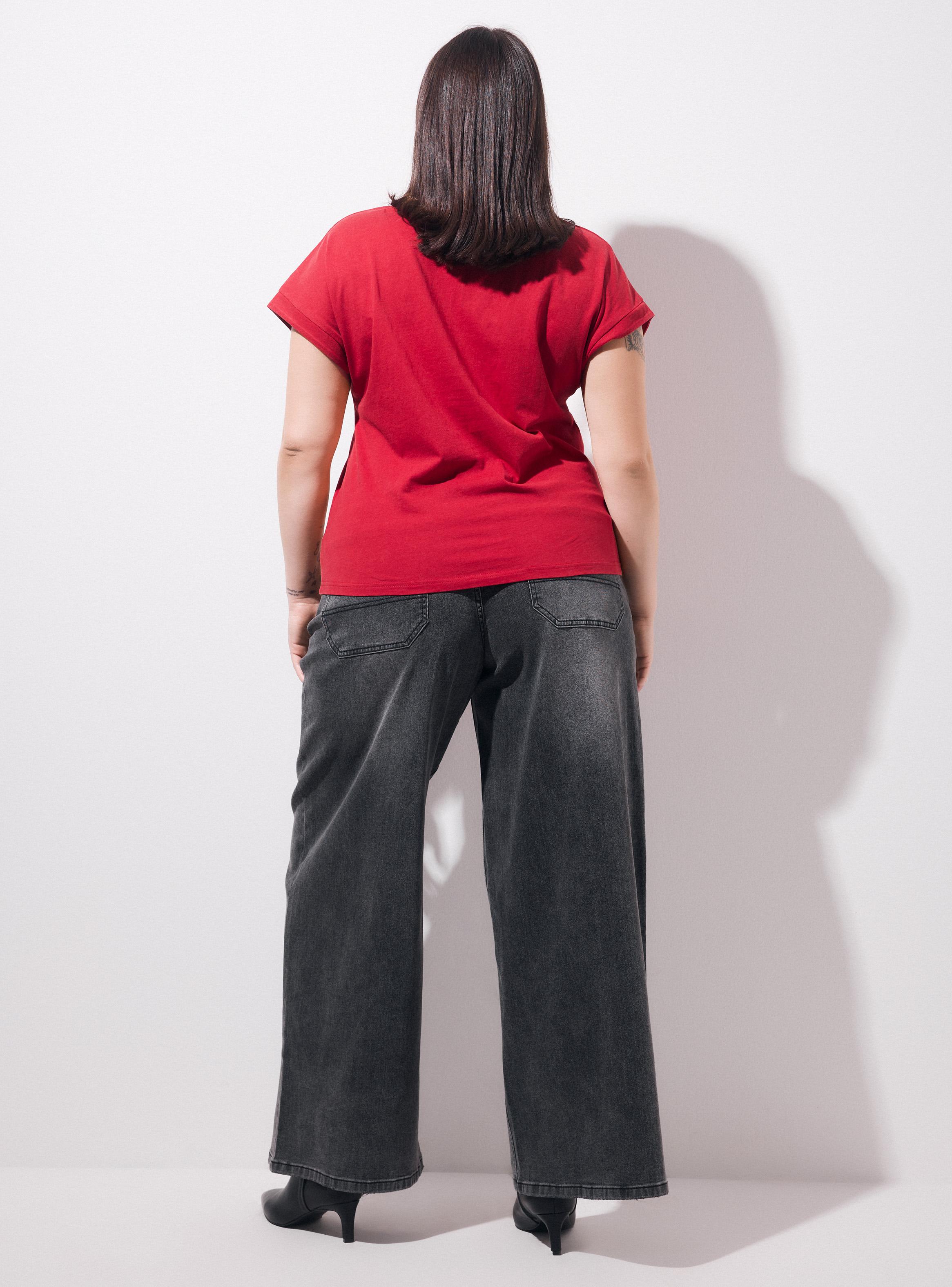 Jeans Baggy con Cintura Elasticada-5
