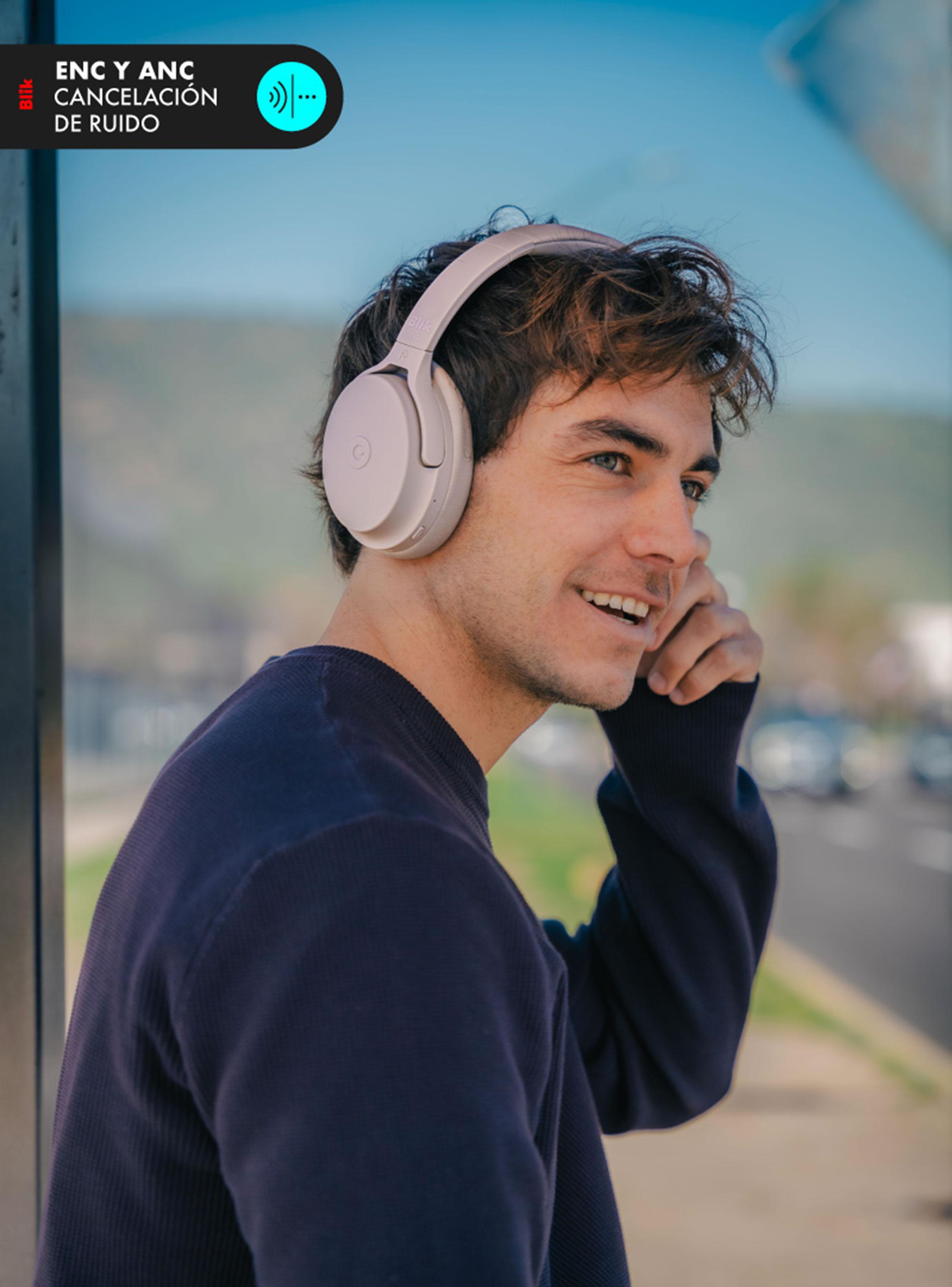 Audífonos Bluetooth Neo ANC Palo Rosa-4