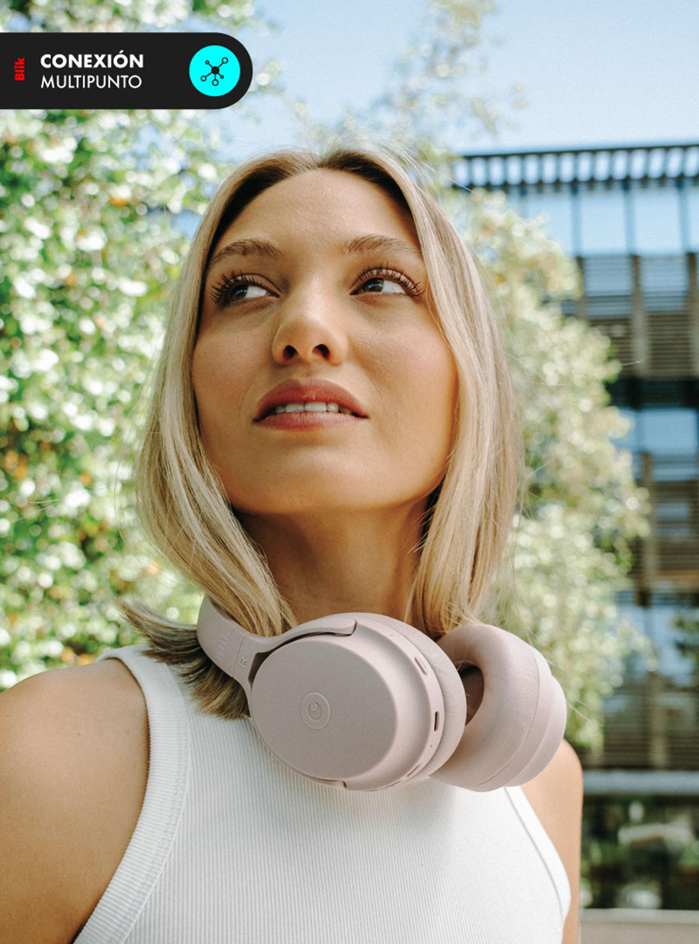 Audífonos Bluetooth Neo ANC Palo Rosa-5