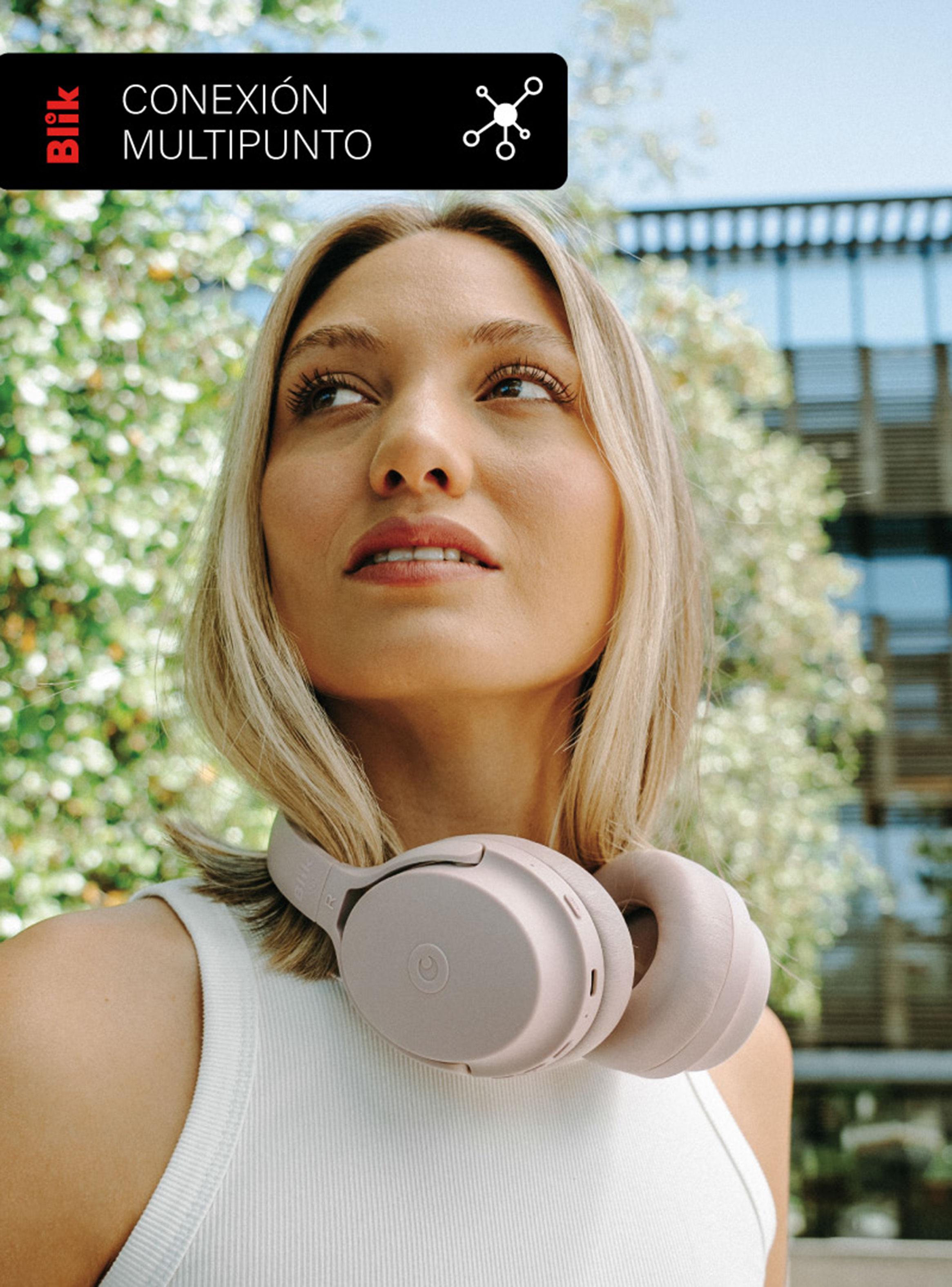 Audífonos Bluetooth Neo ANC Palo Rosa-5