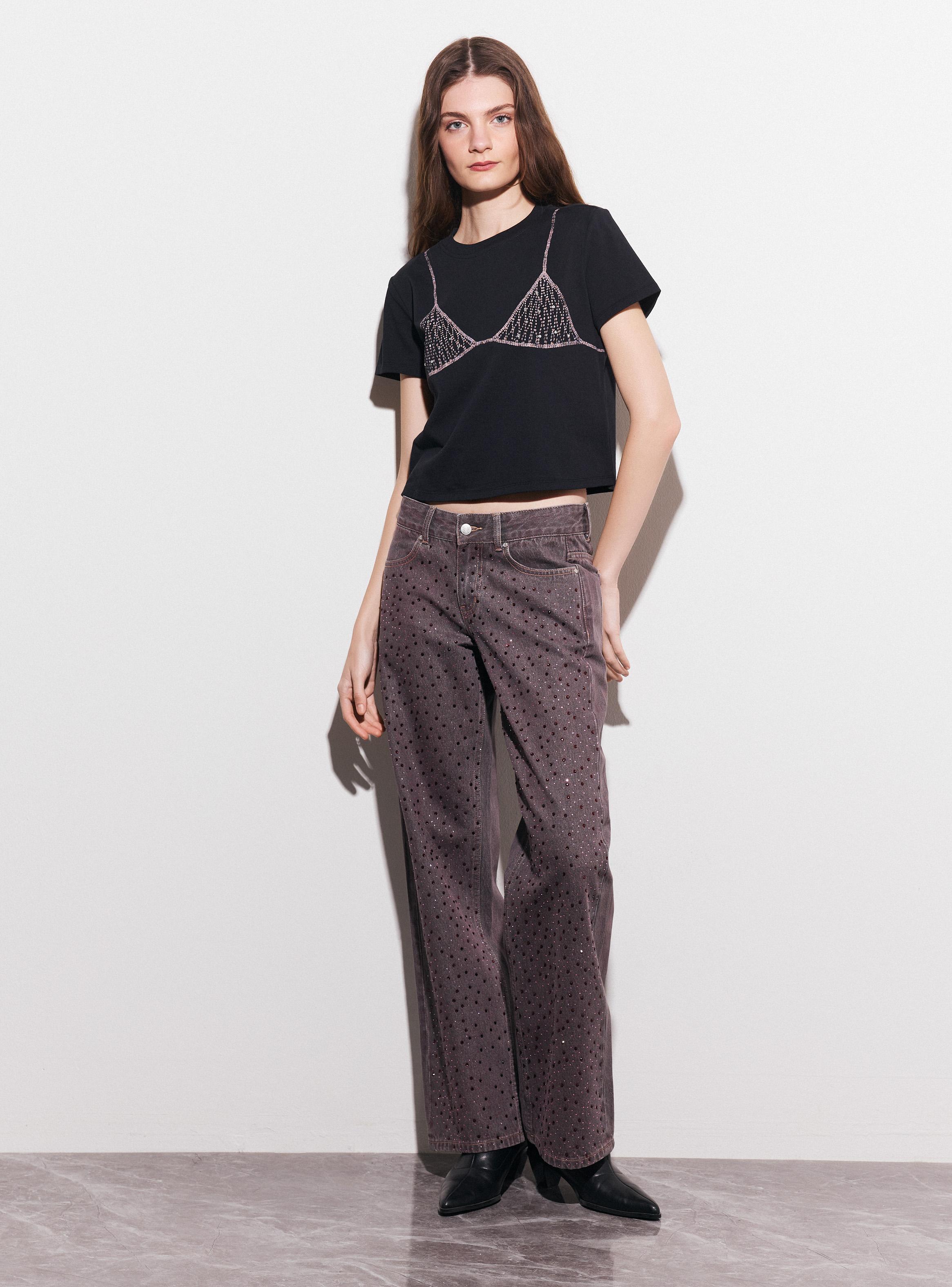 Polera Estampada con Strass-4