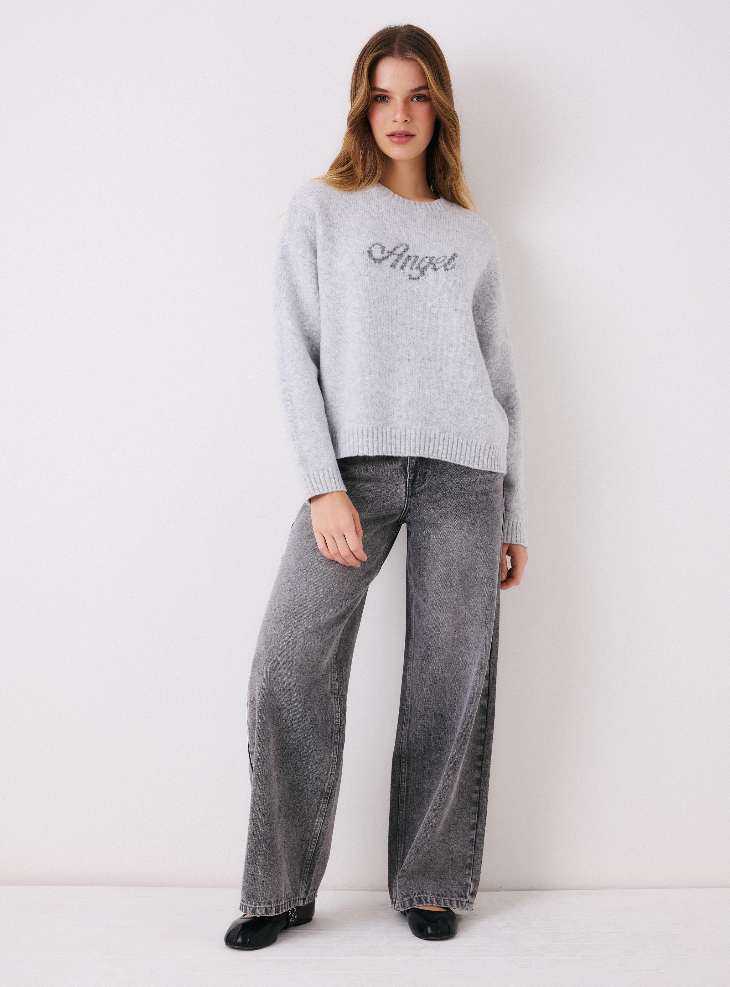 Sweater Tejido con Texto-4