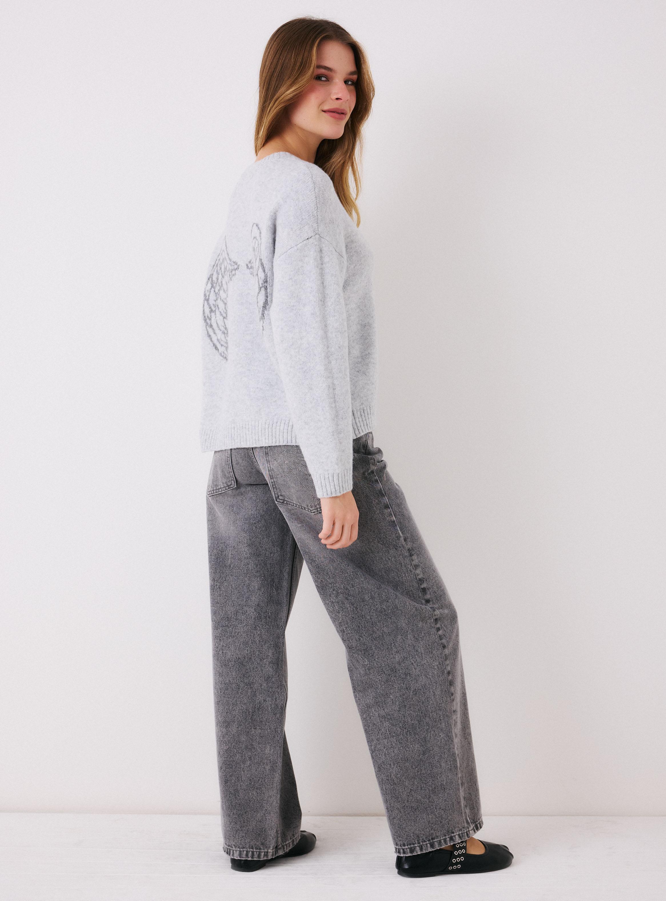 Sweater Tejido con Texto-5
