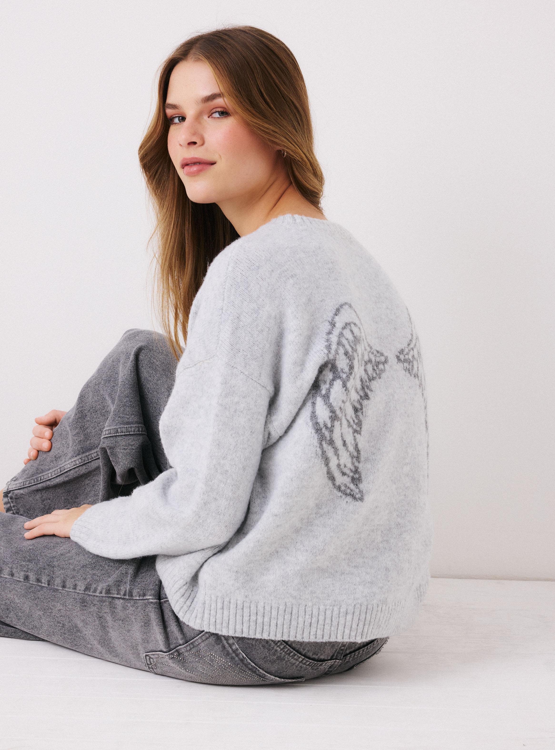 Sweater Tejido con Texto-3